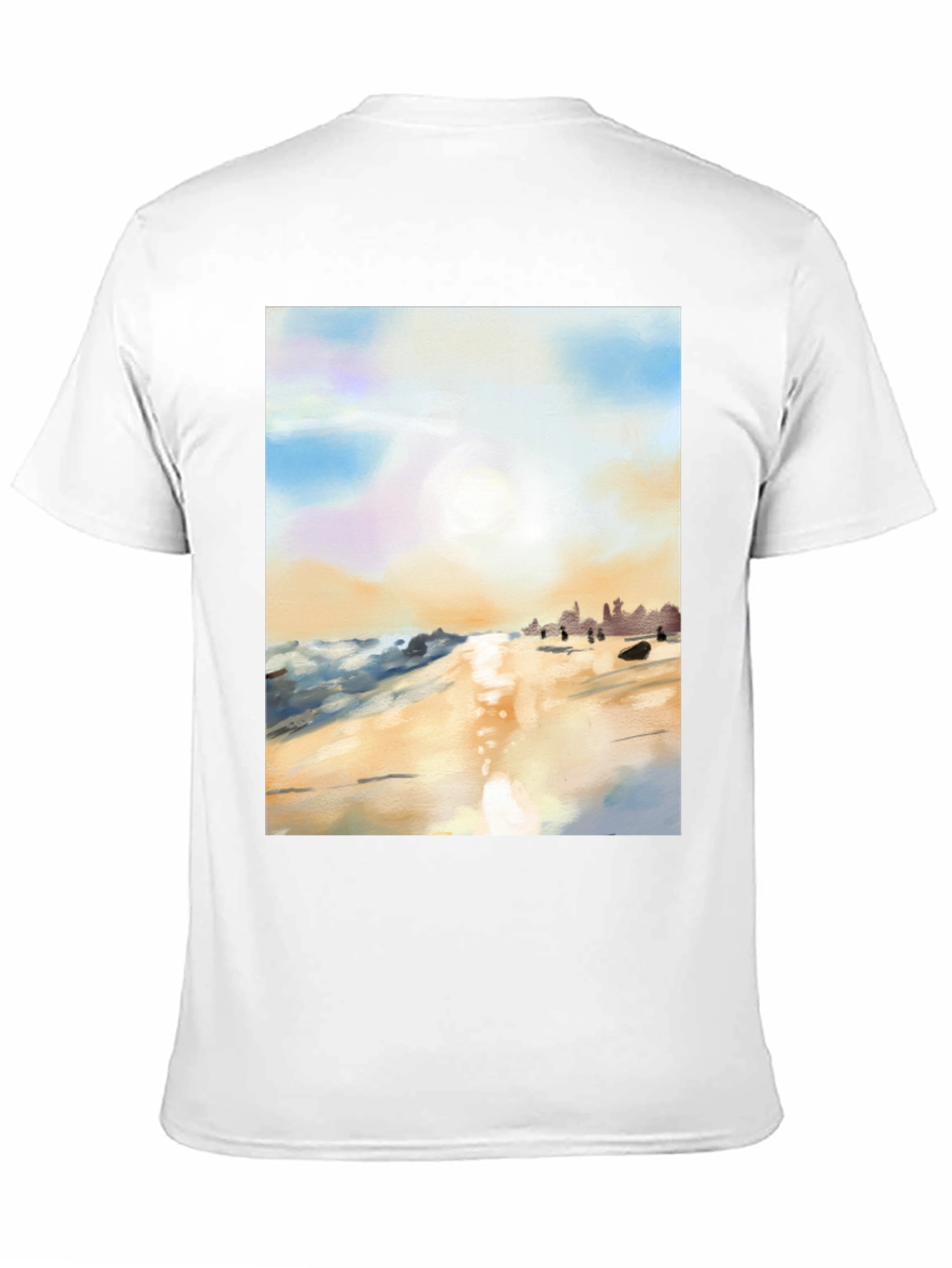 Beach Sunset T-Shirt - Artistic Impression