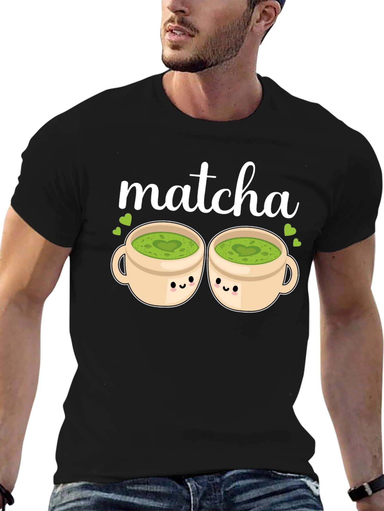 Matcha Lovers Tee: Kawaii Cups Graphic T-Shirt