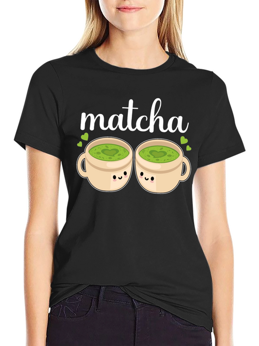 Matcha Lovers Tee: Kawaii Cups Graphic T-Shirt