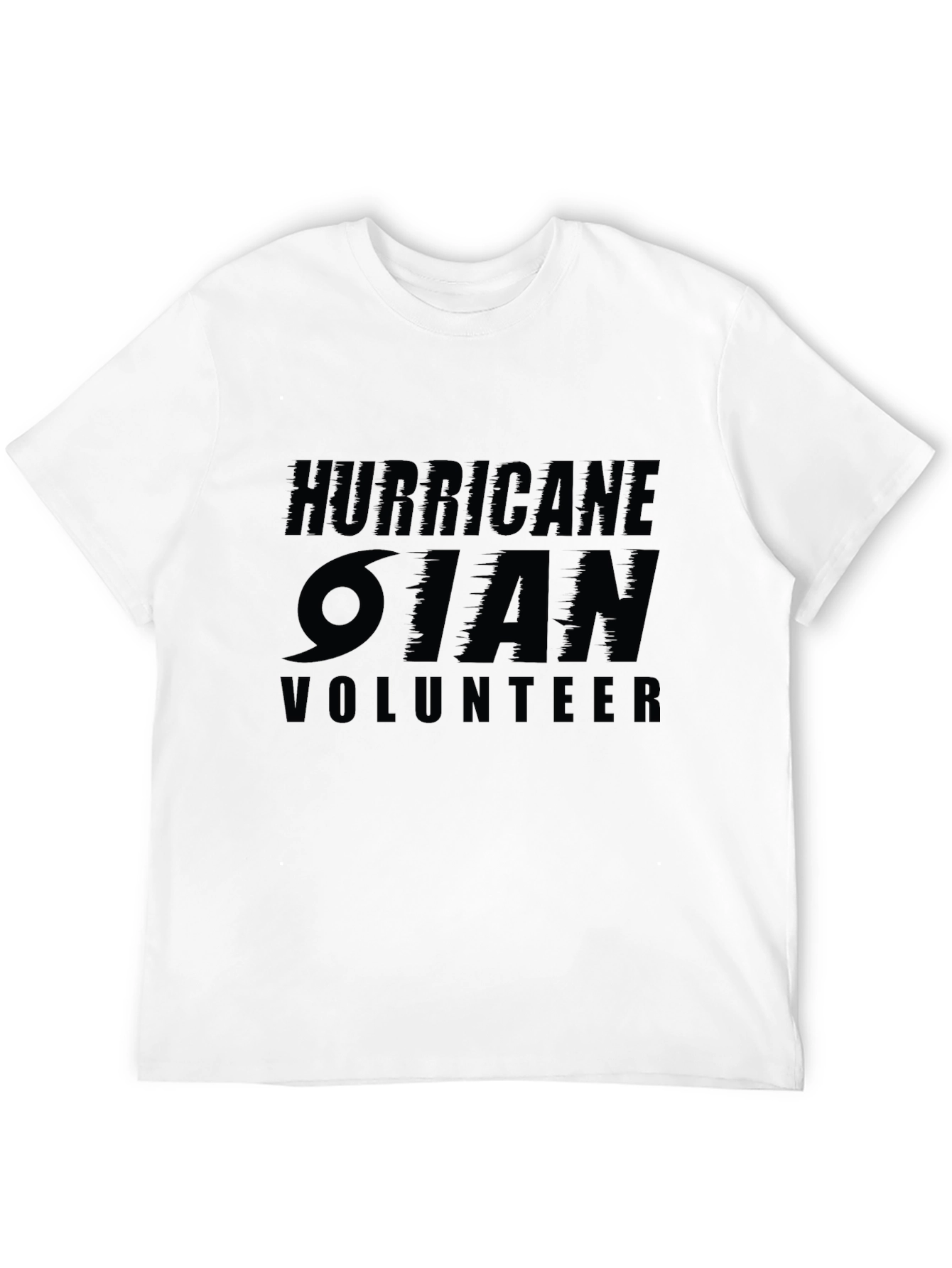 Hurricane Ian Volunteer Black T-Shirt