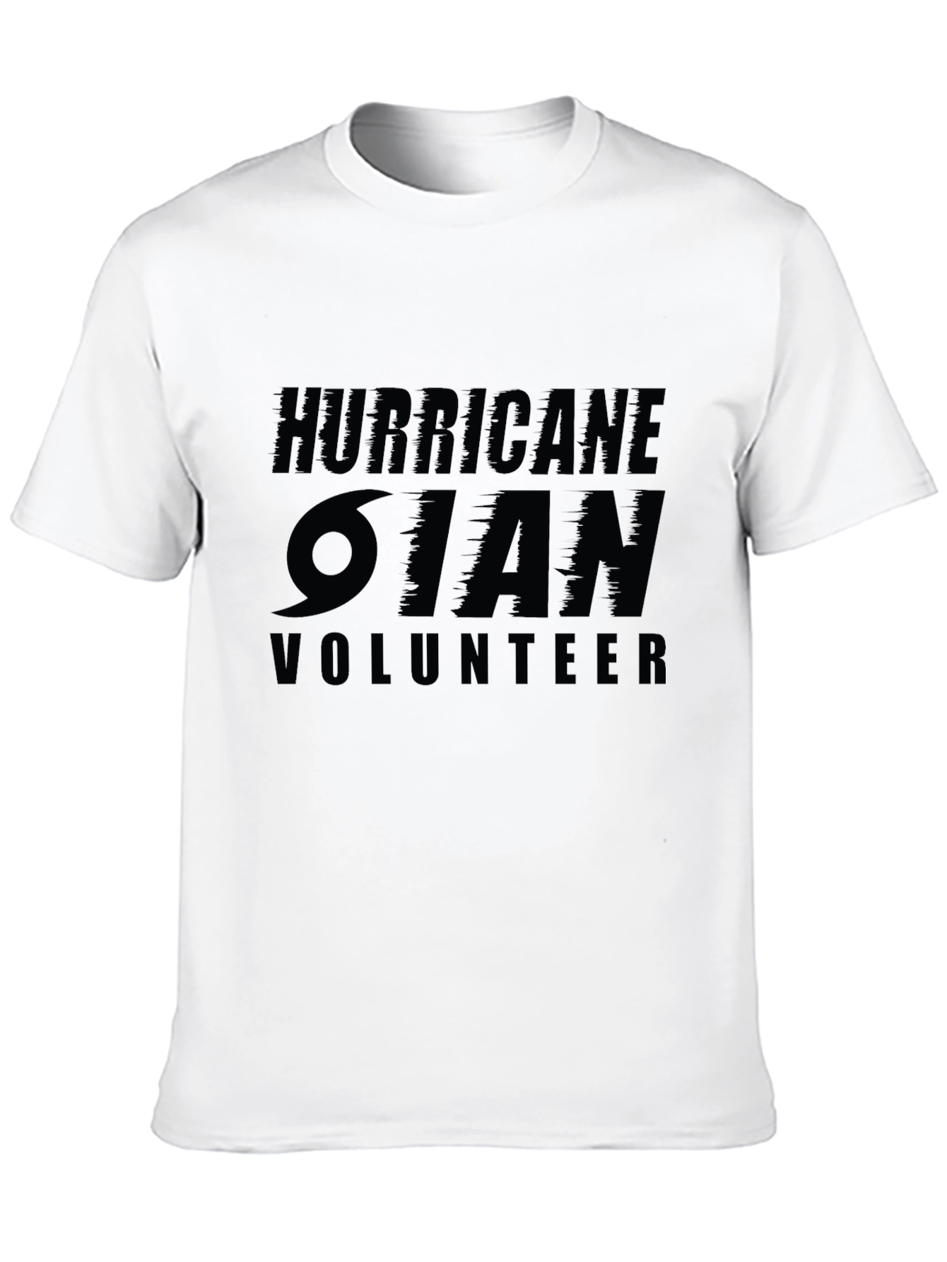 Hurricane Ian Volunteer Black T-Shirt