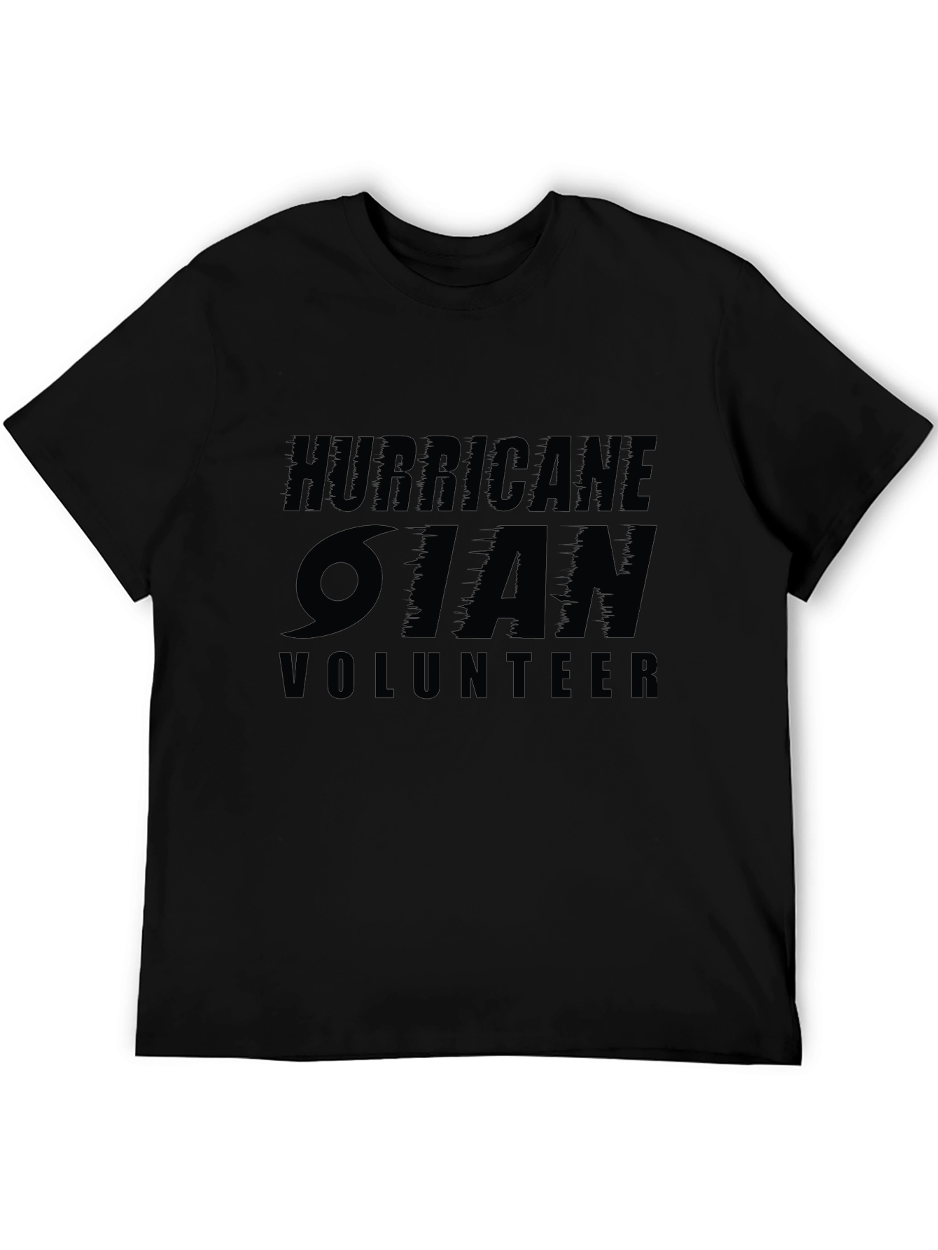 Hurricane Ian Volunteer Black T-Shirt