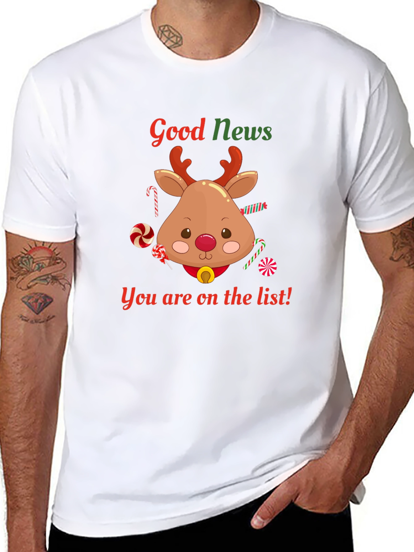 Good News Deer Christmas T-Shirt