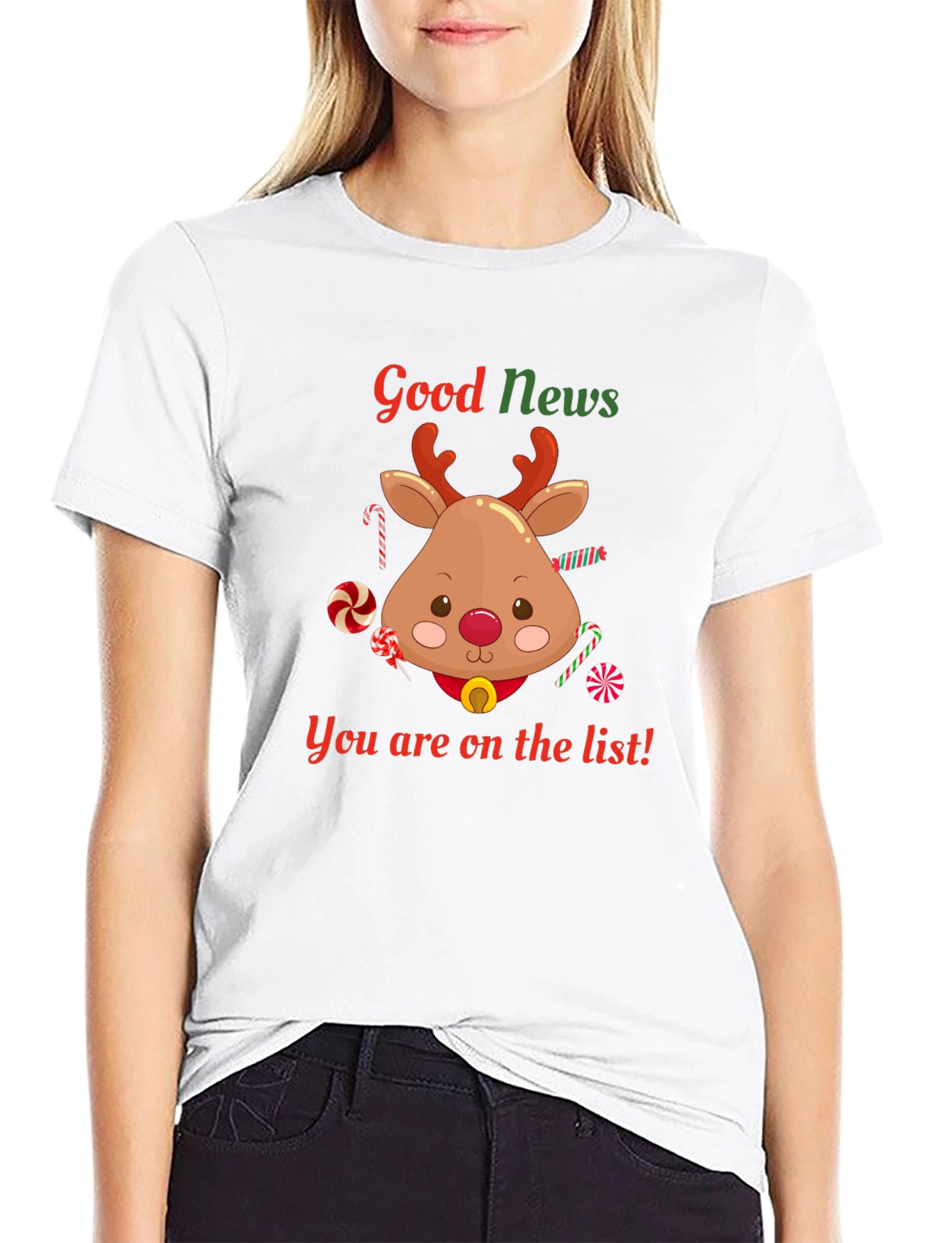 Good News Deer Christmas T-Shirt