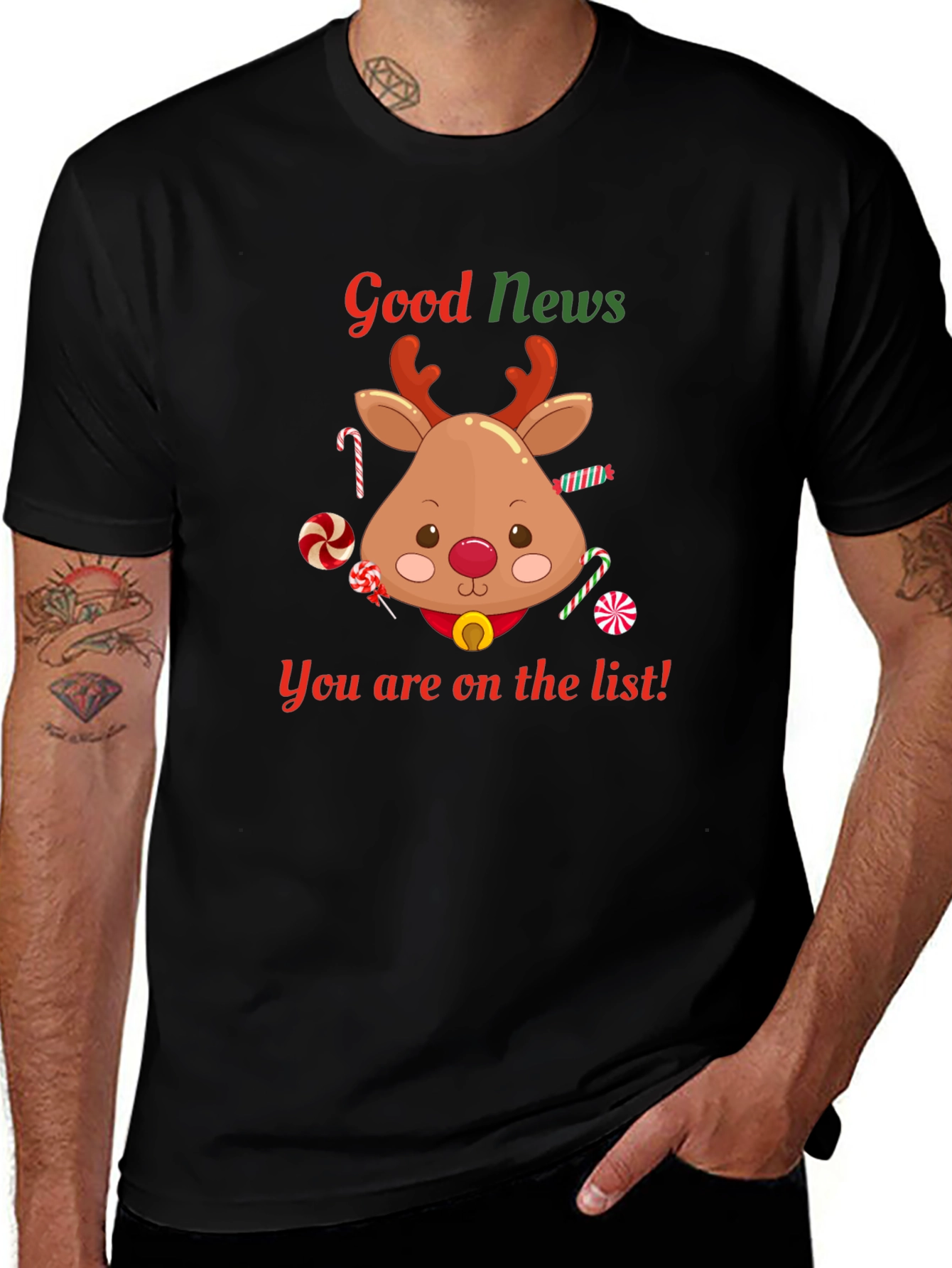 Good News Deer Christmas T-Shirt