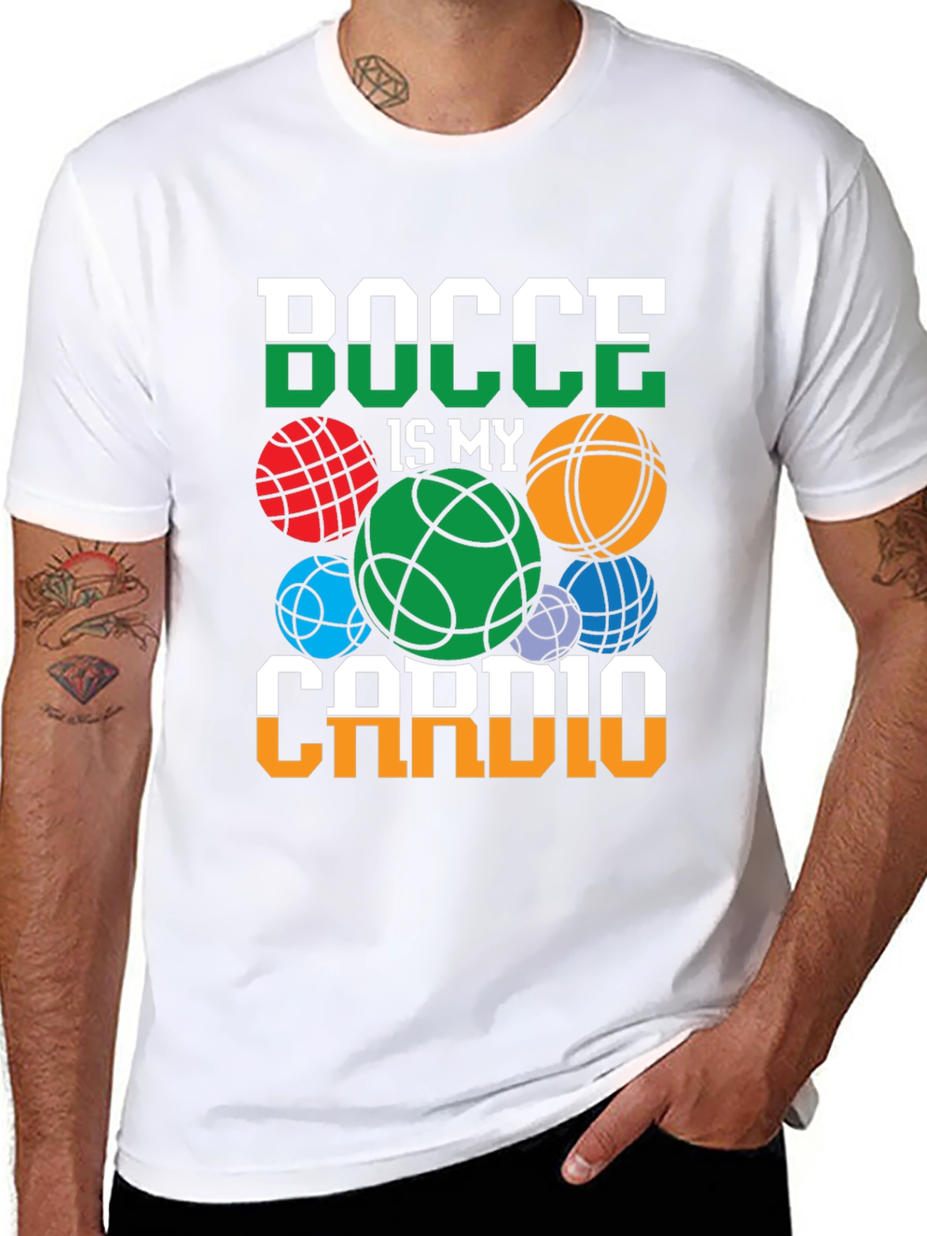 Bocce Is My Cardio Graphic Tee