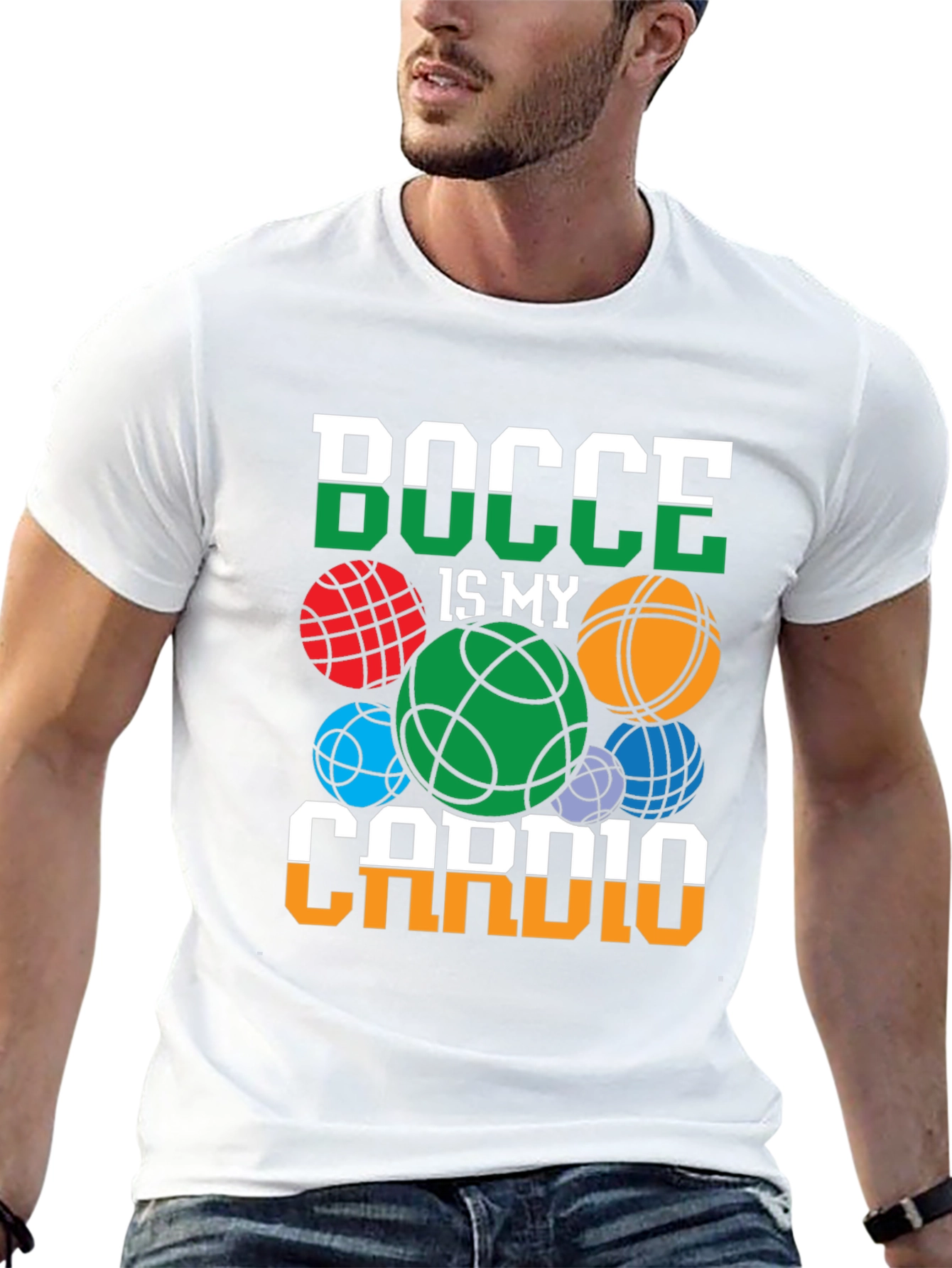 Bocce Is My Cardio Graphic Tee