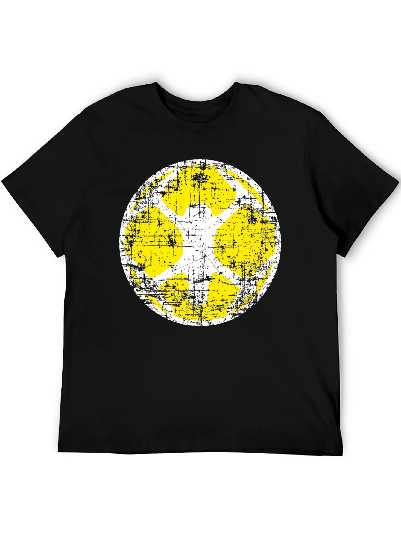 Retro Graphic Tee - Distressed Circle Design