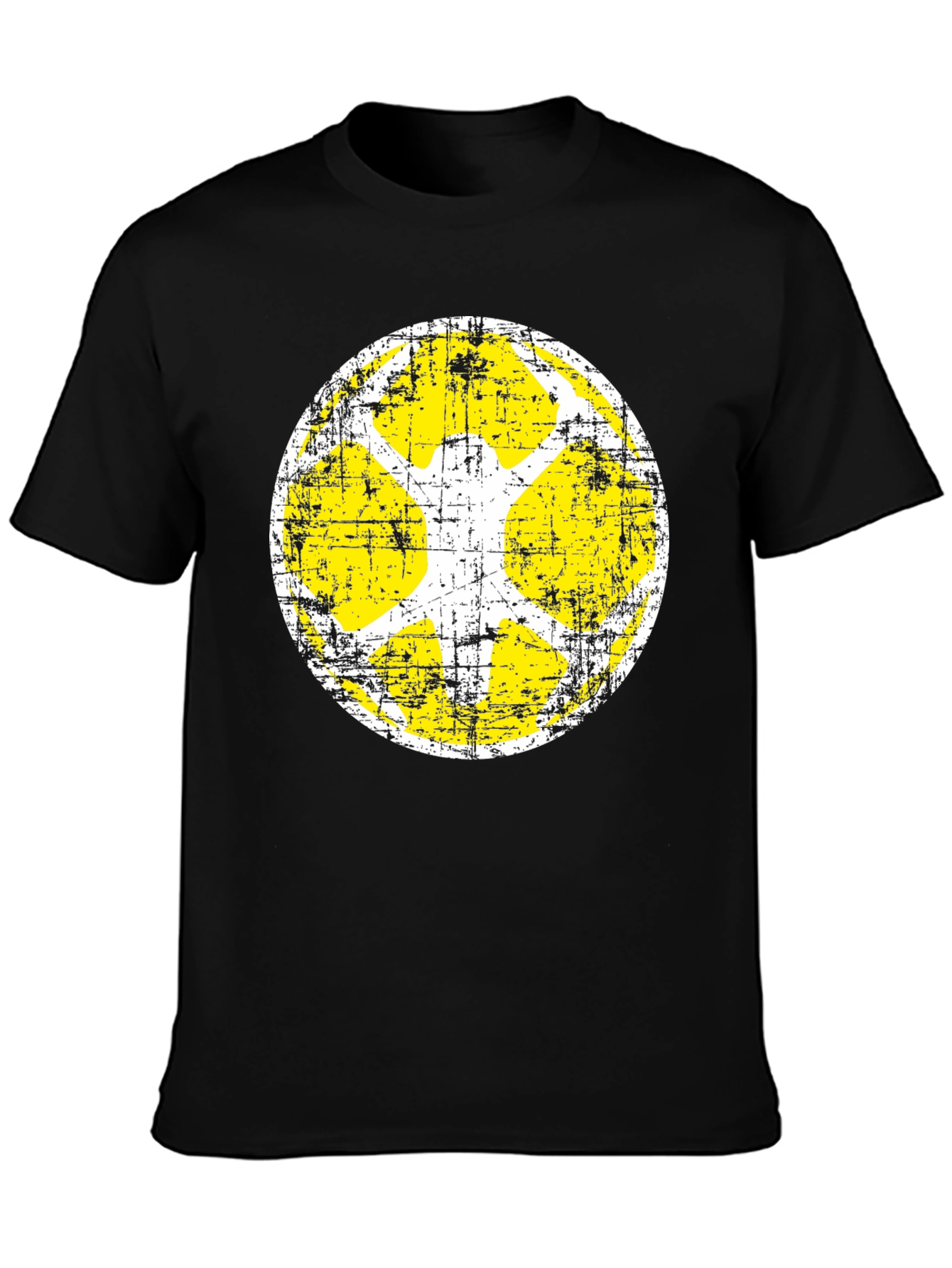 Retro Graphic Tee - Distressed Circle Design