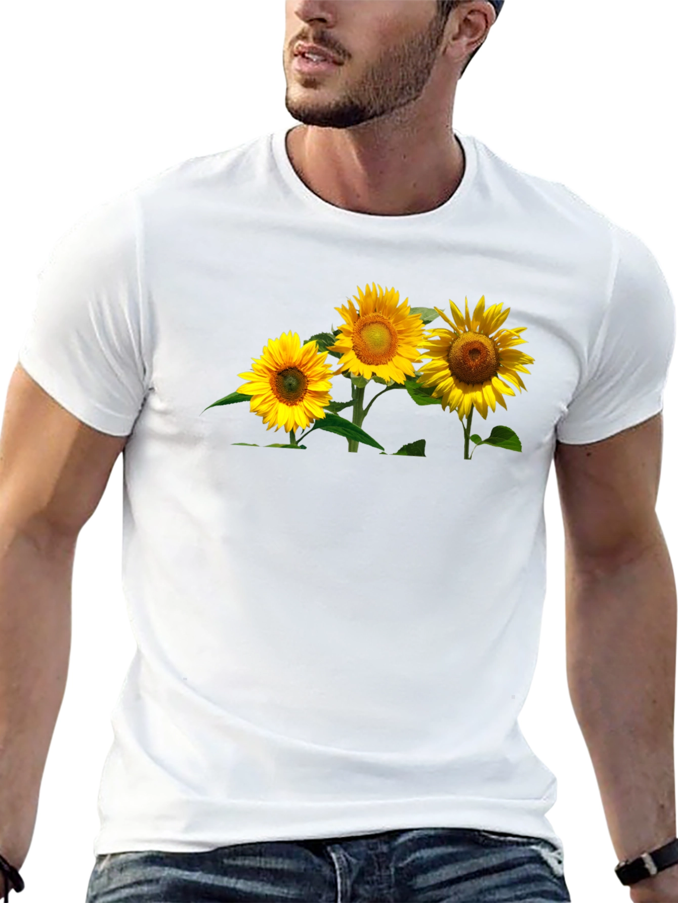 Sunflower Graphic Tee - Mens Black T-Shirt