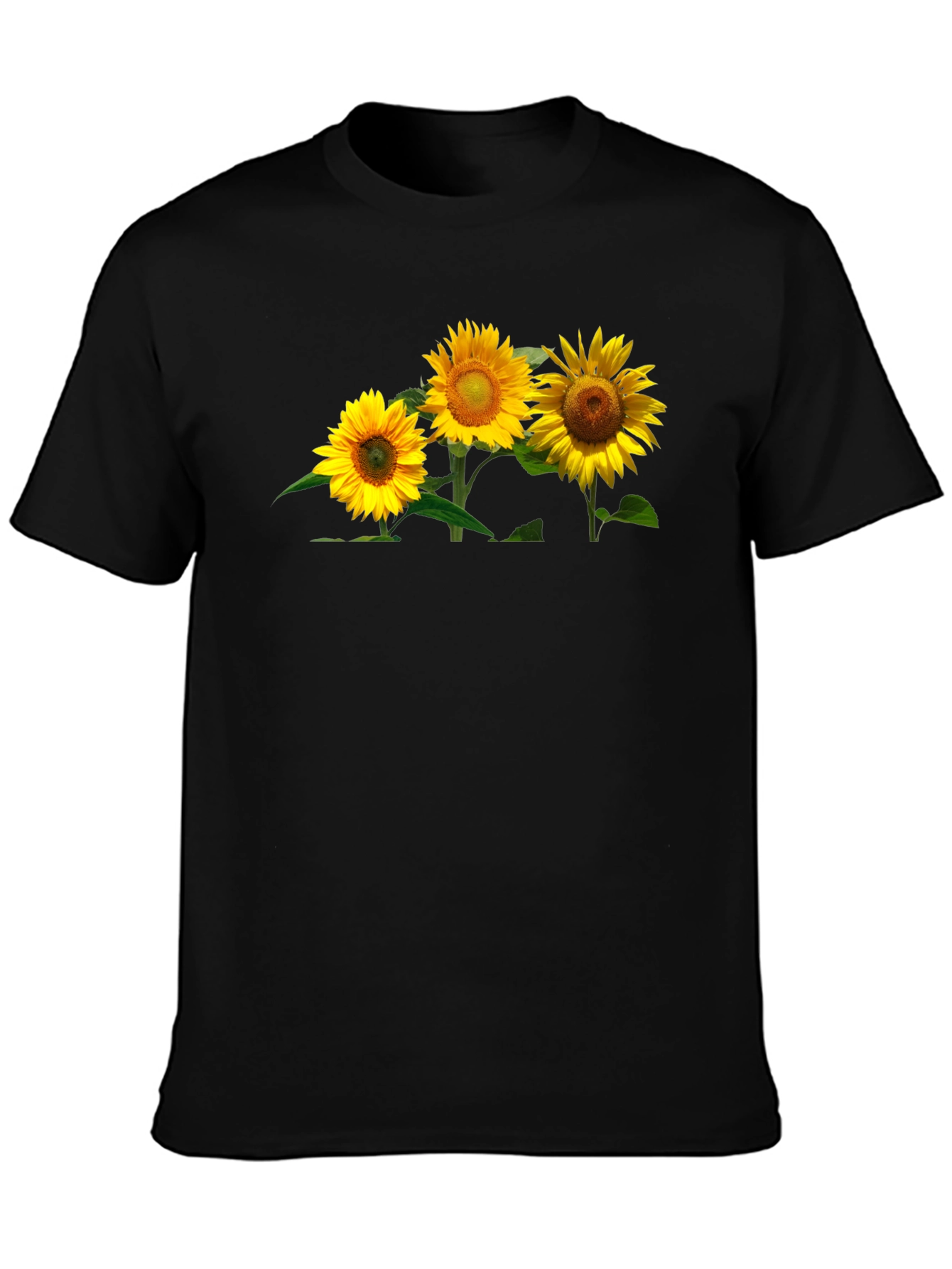 Sunflower Graphic Tee - Mens Black T-Shirt