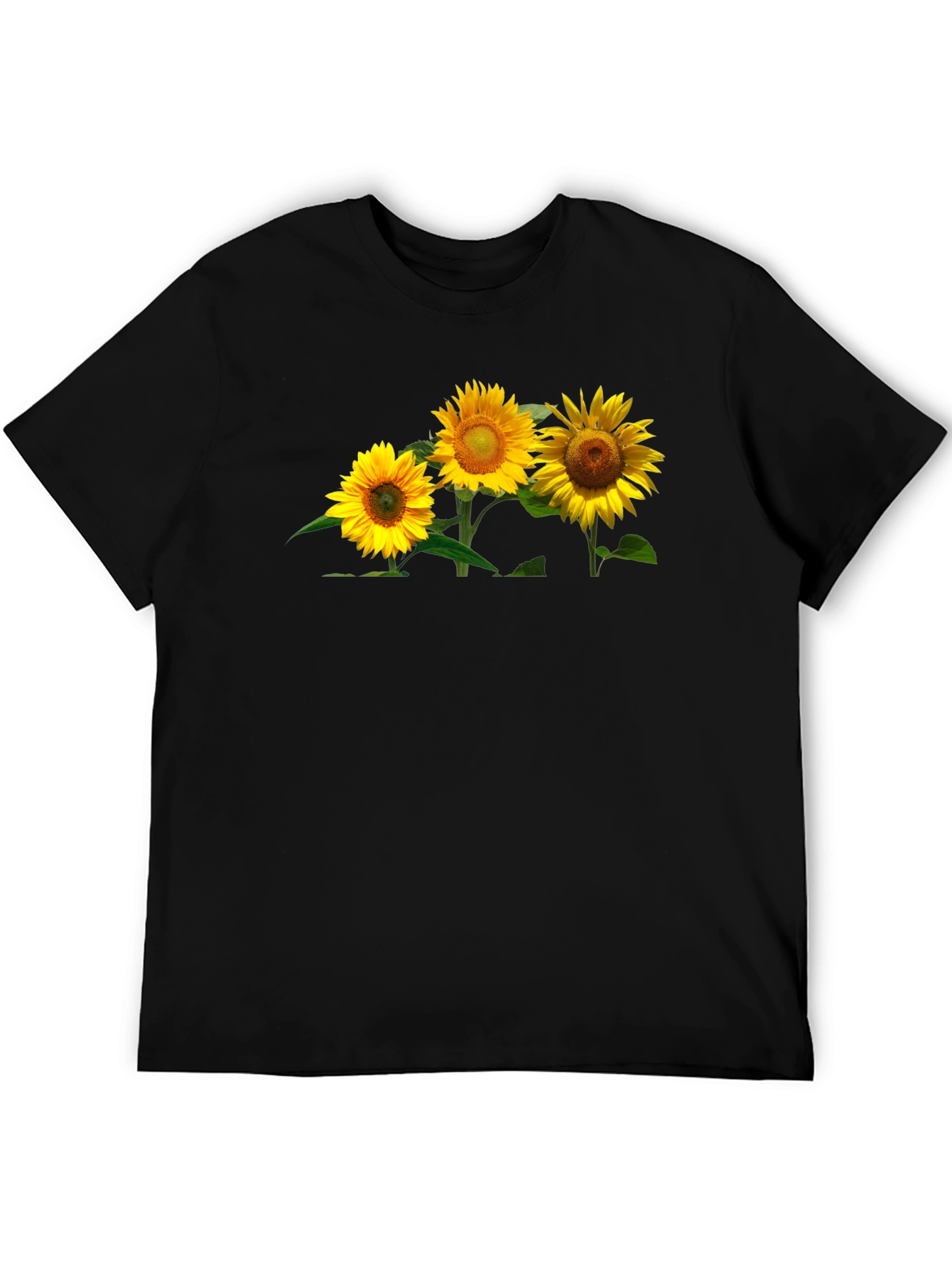 Sunflower Graphic Tee - Mens Black T-Shirt