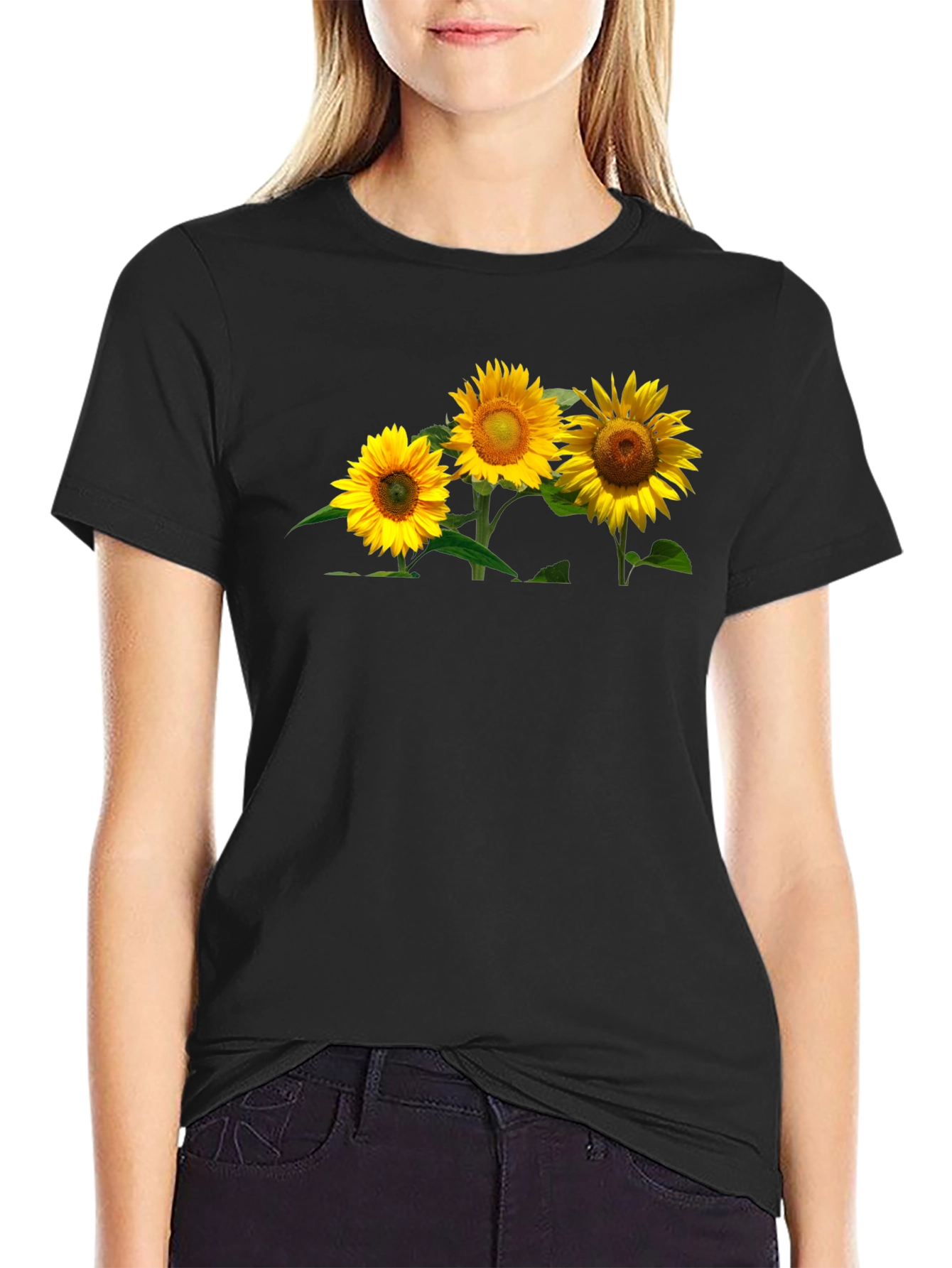 Sunflower Graphic Tee - Mens Black T-Shirt