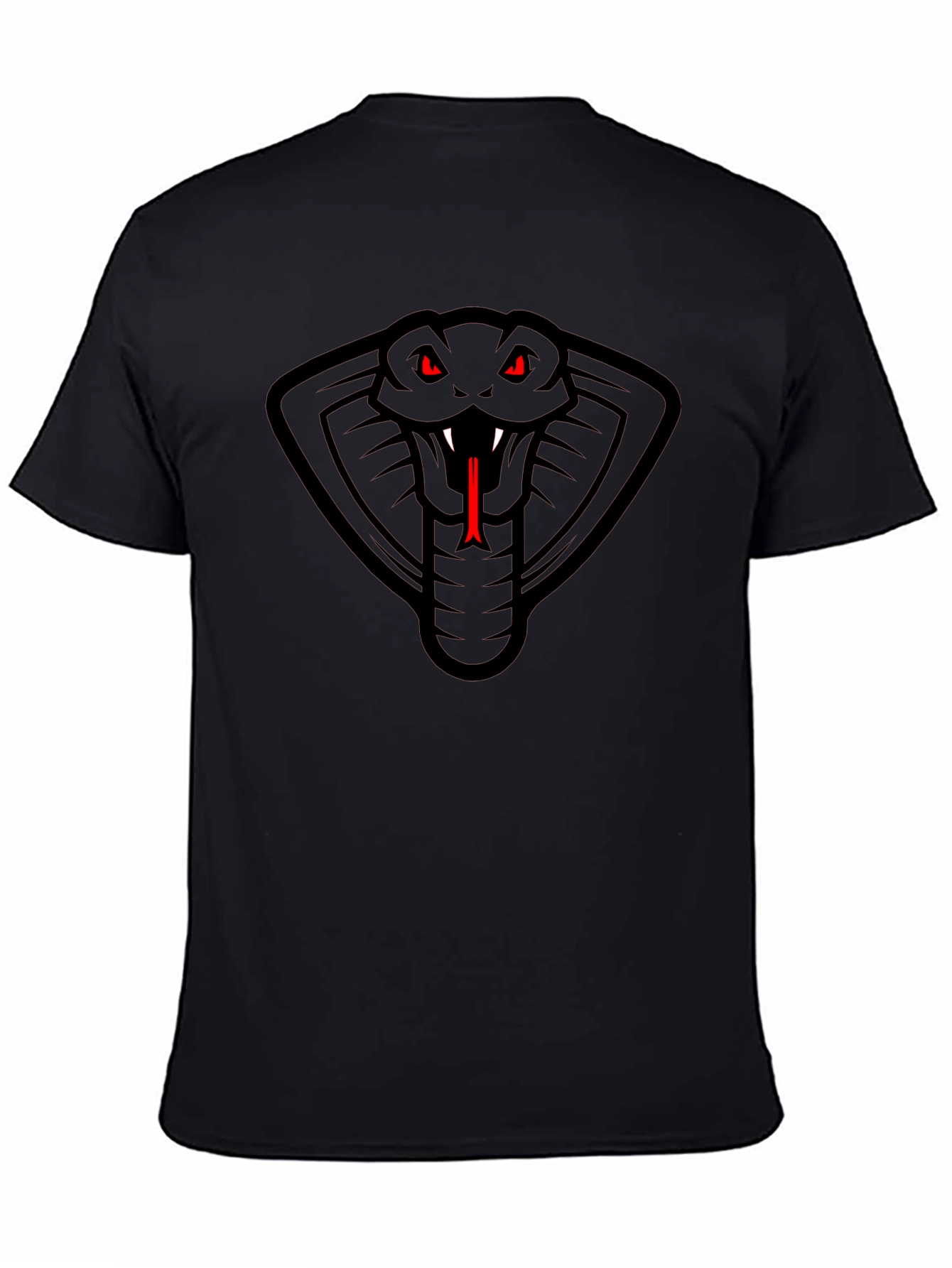 Cobra Snake Graphic Tee - Mens Black T-Shirt