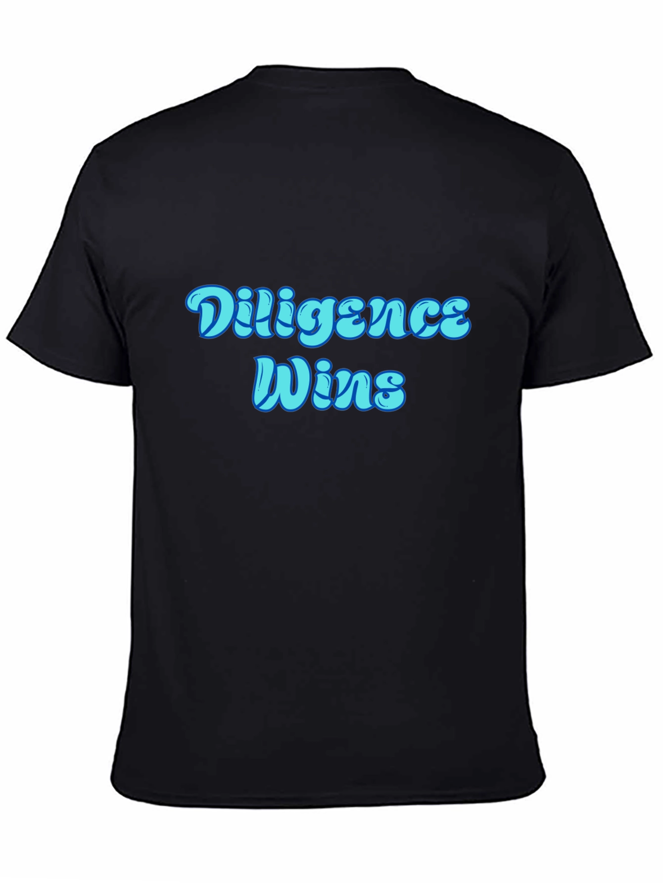 Diligence Wins Graphic T-Shirt - Black