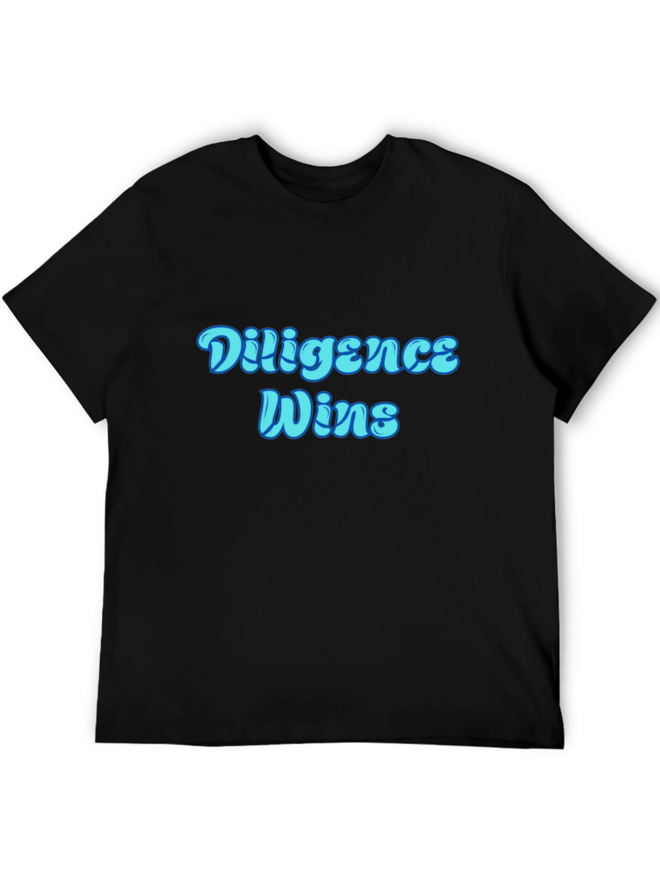 Diligence Wins Graphic T-Shirt - Black