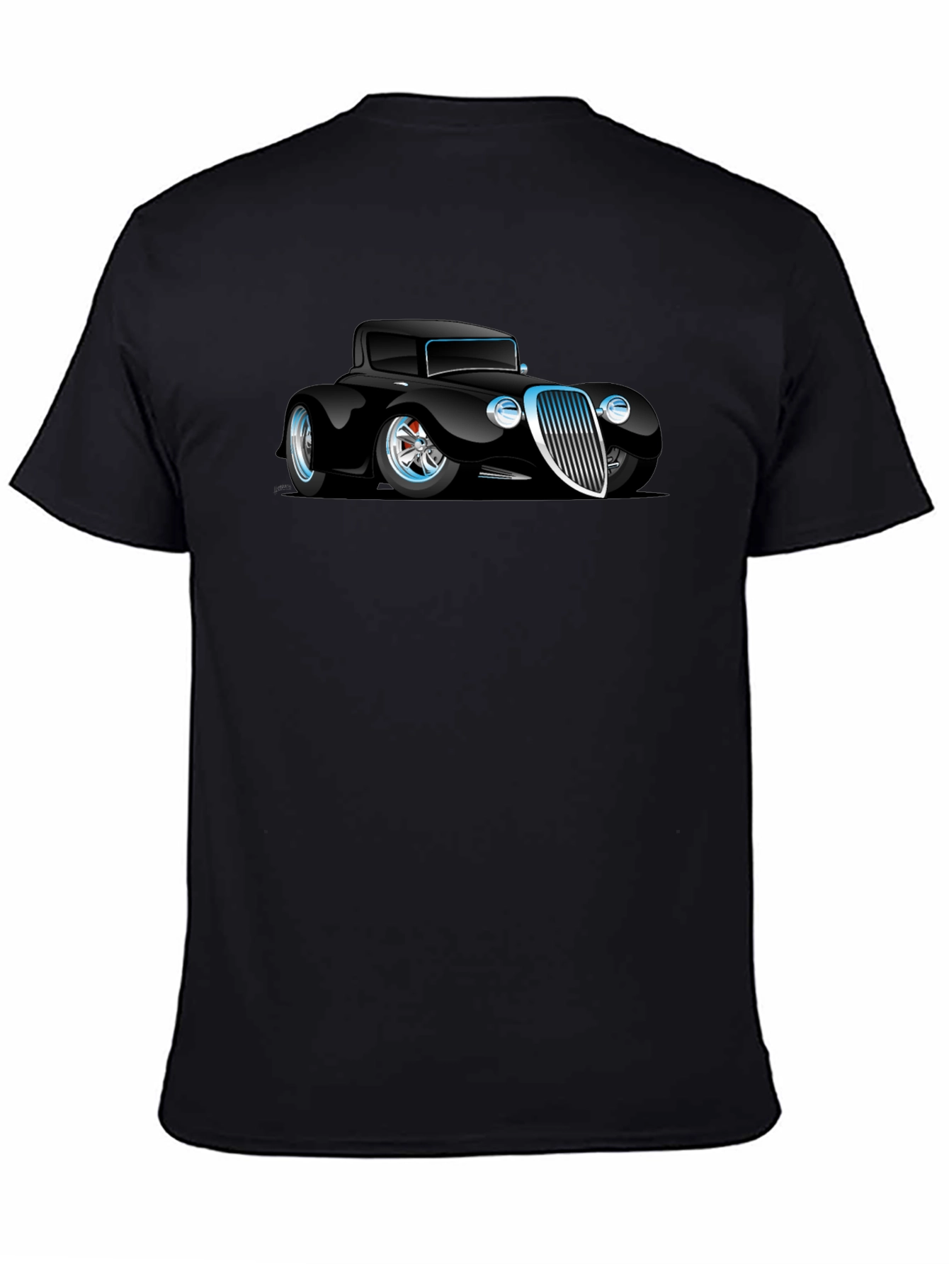 Classic Car Graphic Black T-Shirt