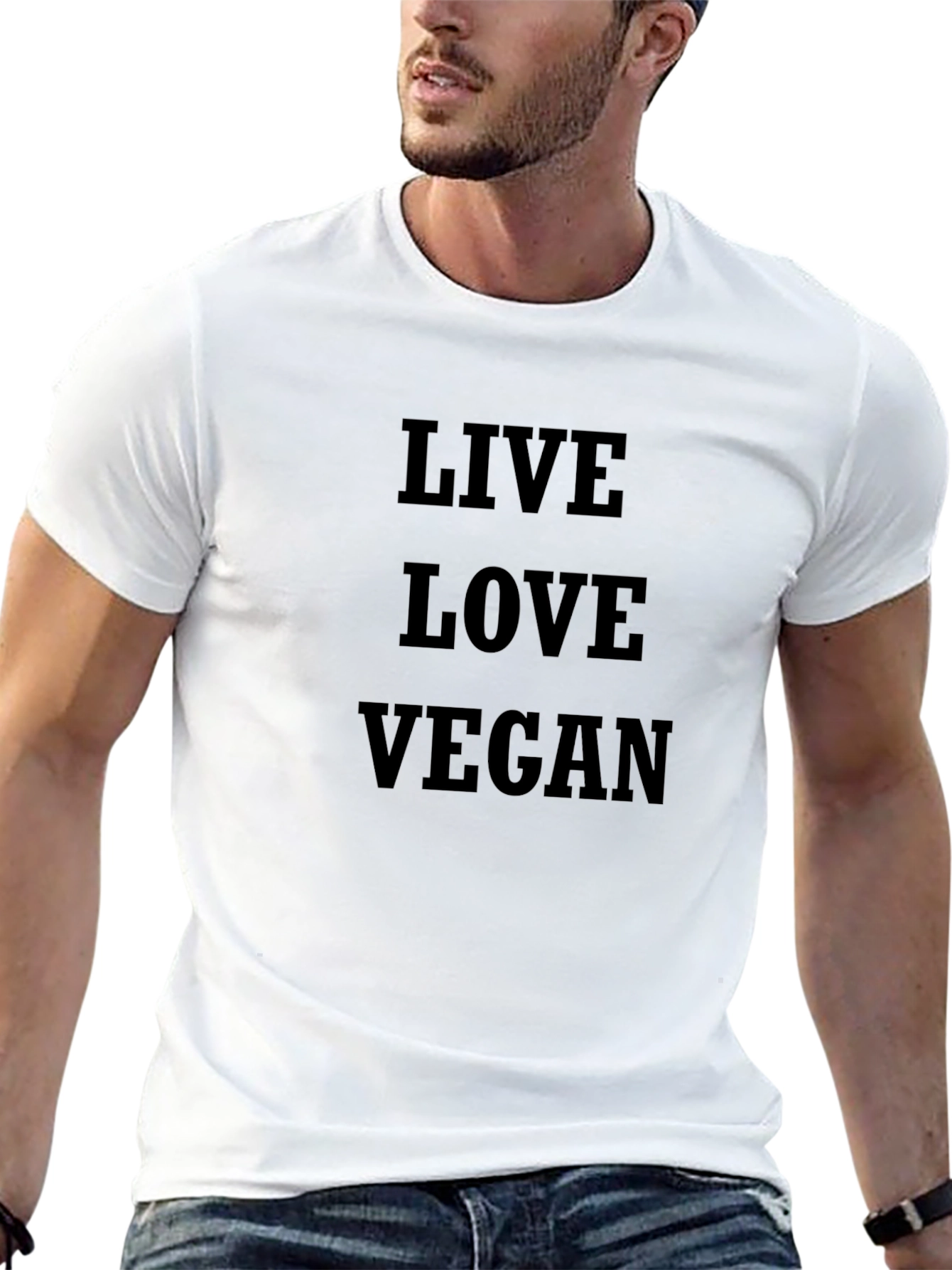 Live Love Vegan Black T-Shirt