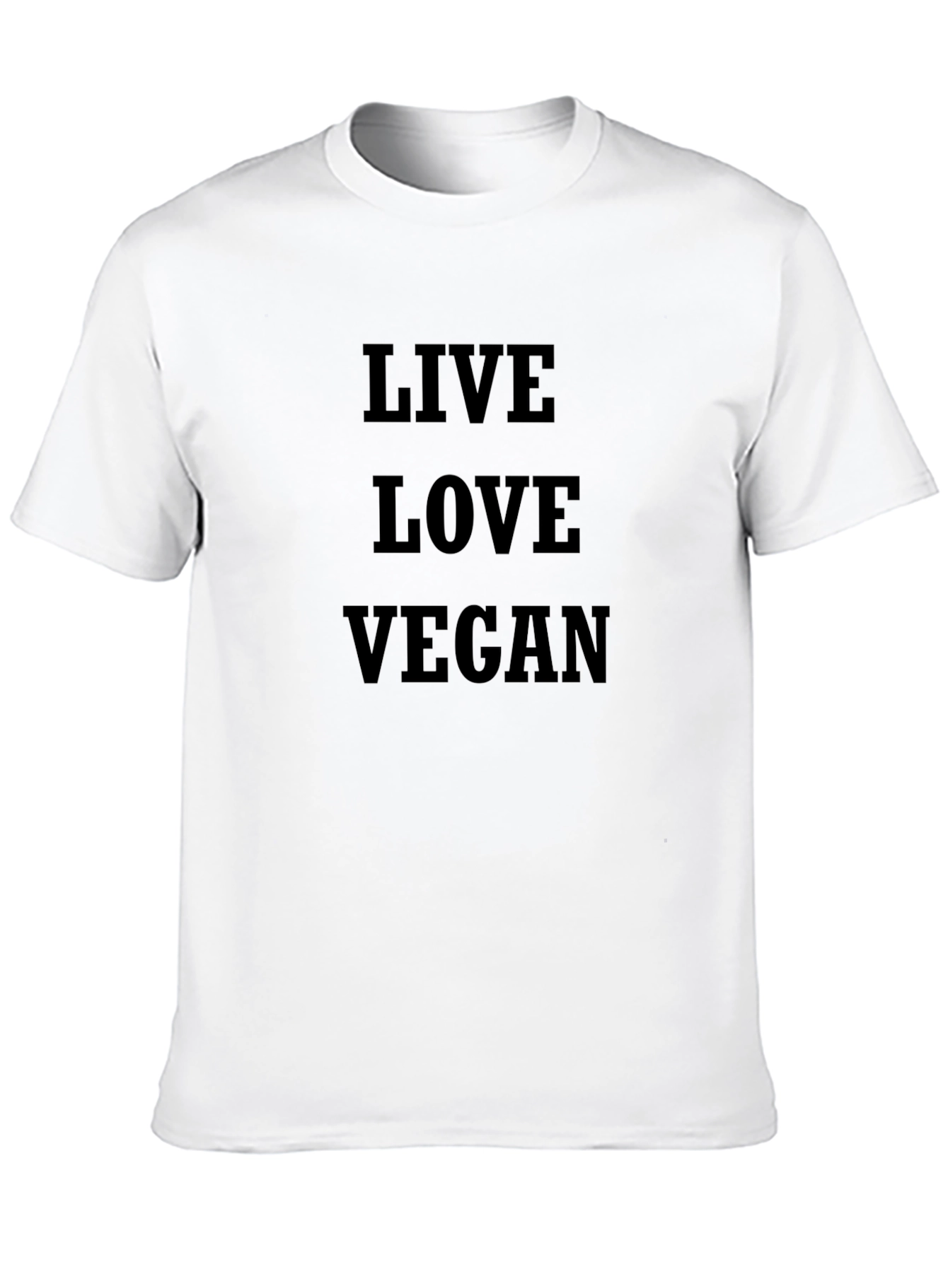 Live Love Vegan Black T-Shirt
