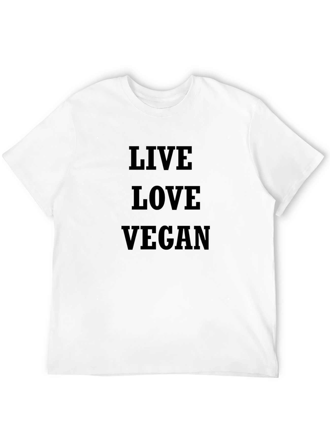 Live Love Vegan Black T-Shirt