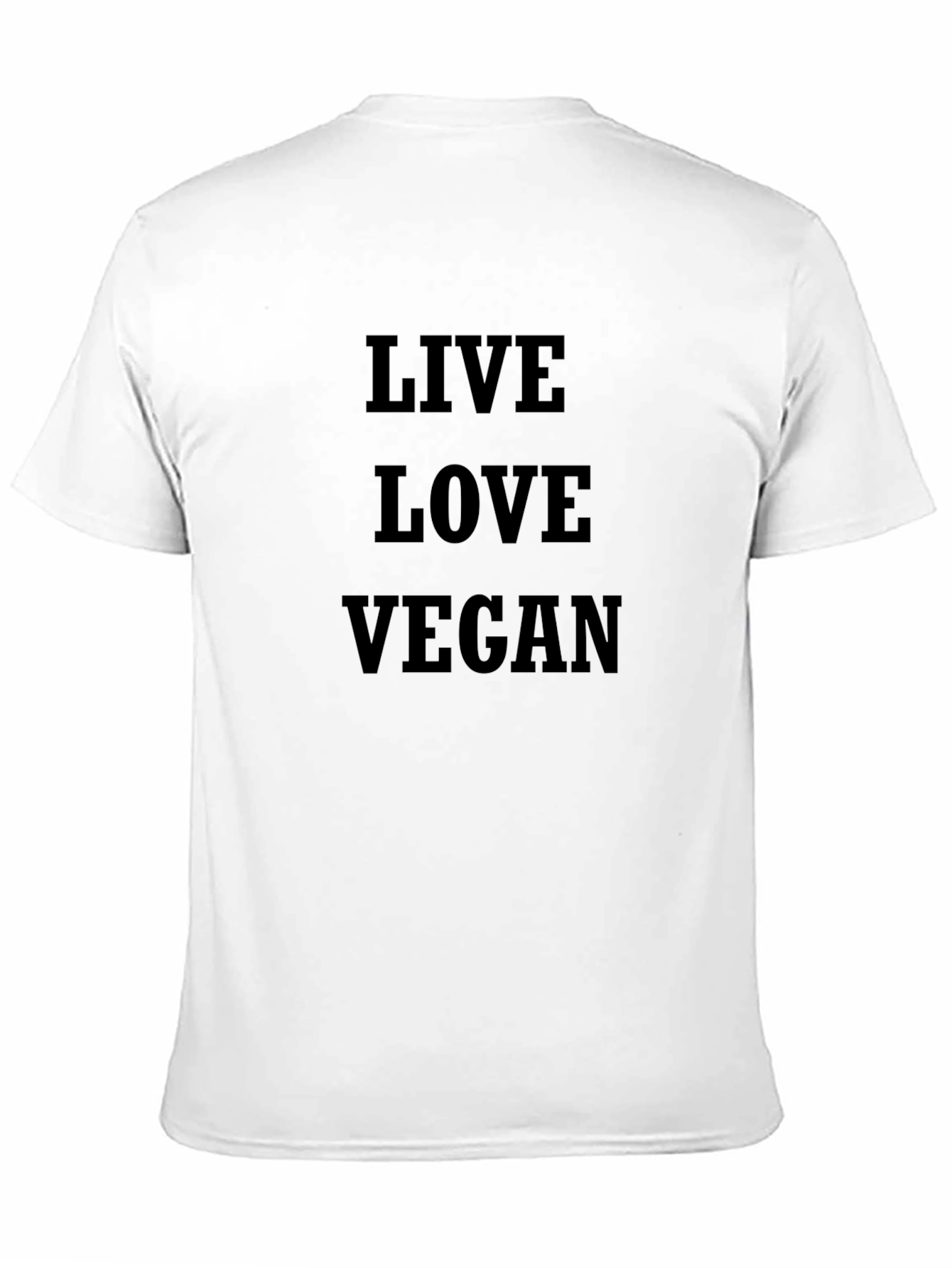 Live Love Vegan Black T-Shirt