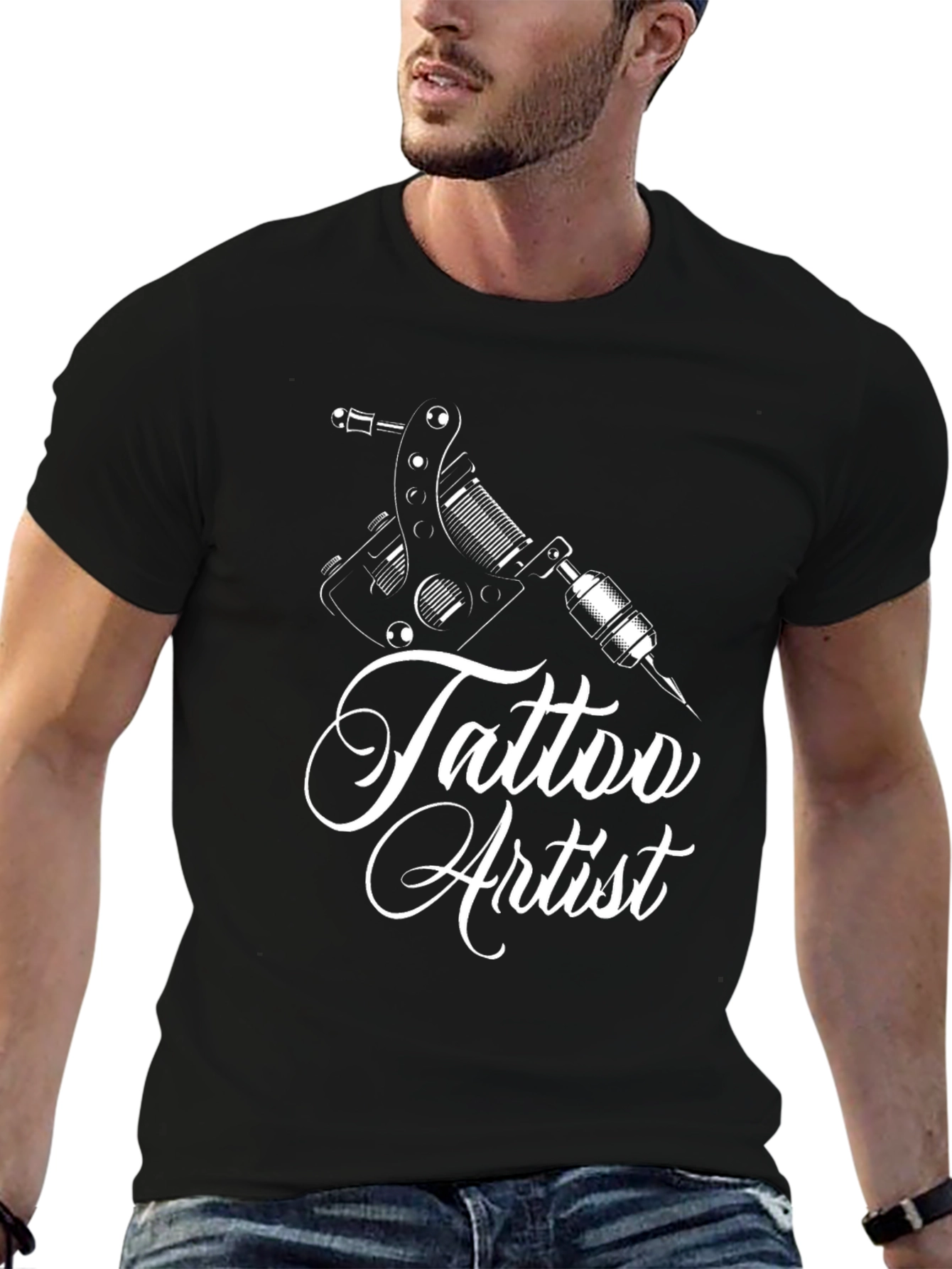 Tattoo Artist Graphic T-Shirt - Black Cotton Tee