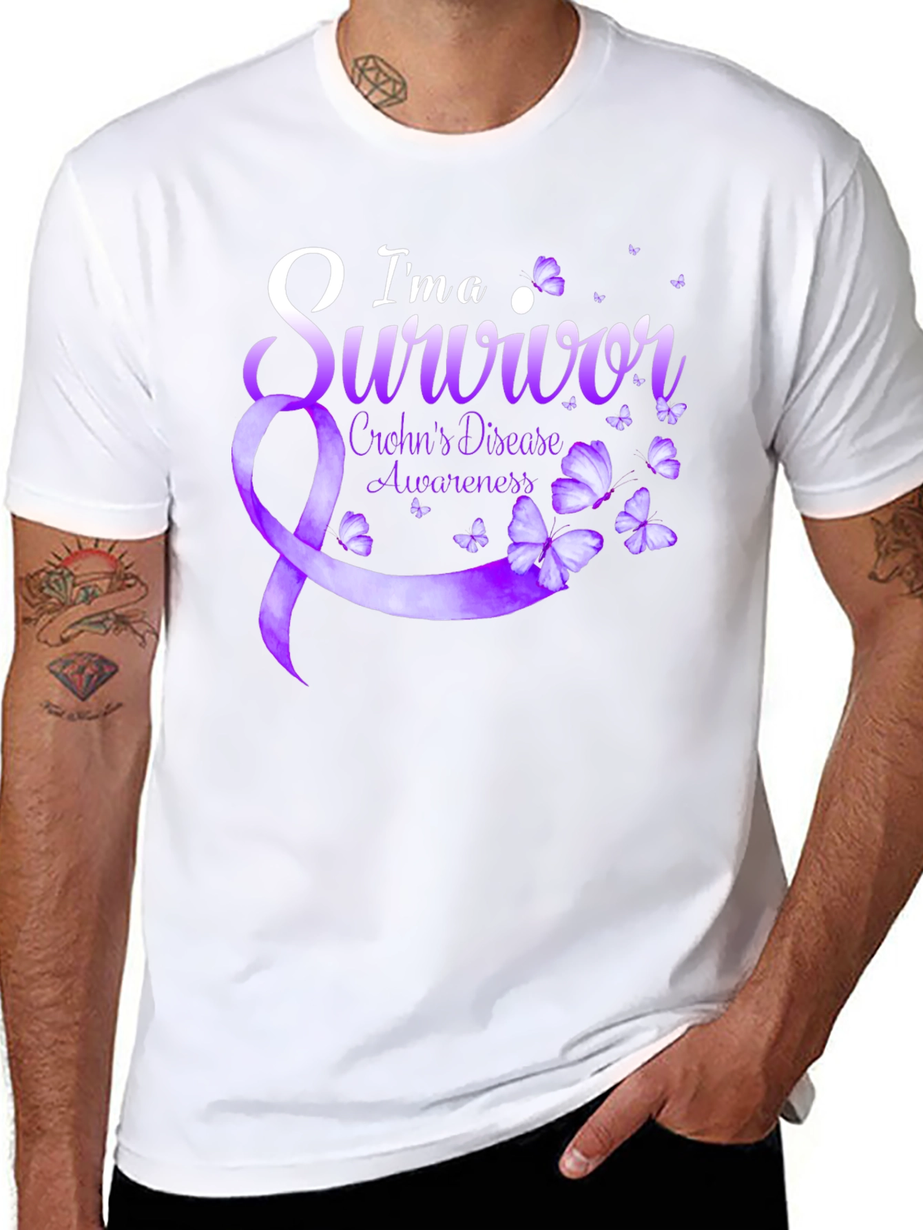 Crohns Disease Awareness Survivor T-Shirt