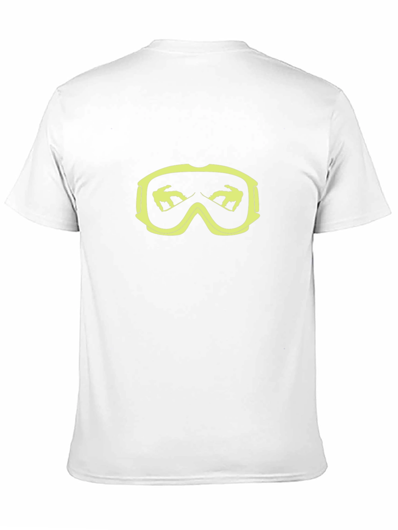 Cool Black T-Shirt with Snowboarder Goggle Graphic