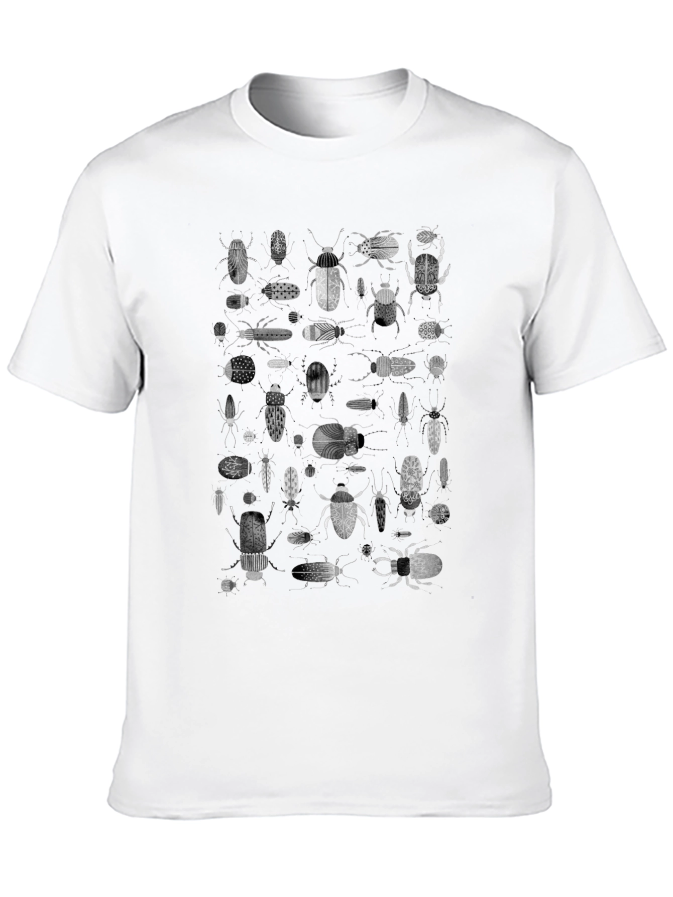 Insect Print Black T-Shirt
