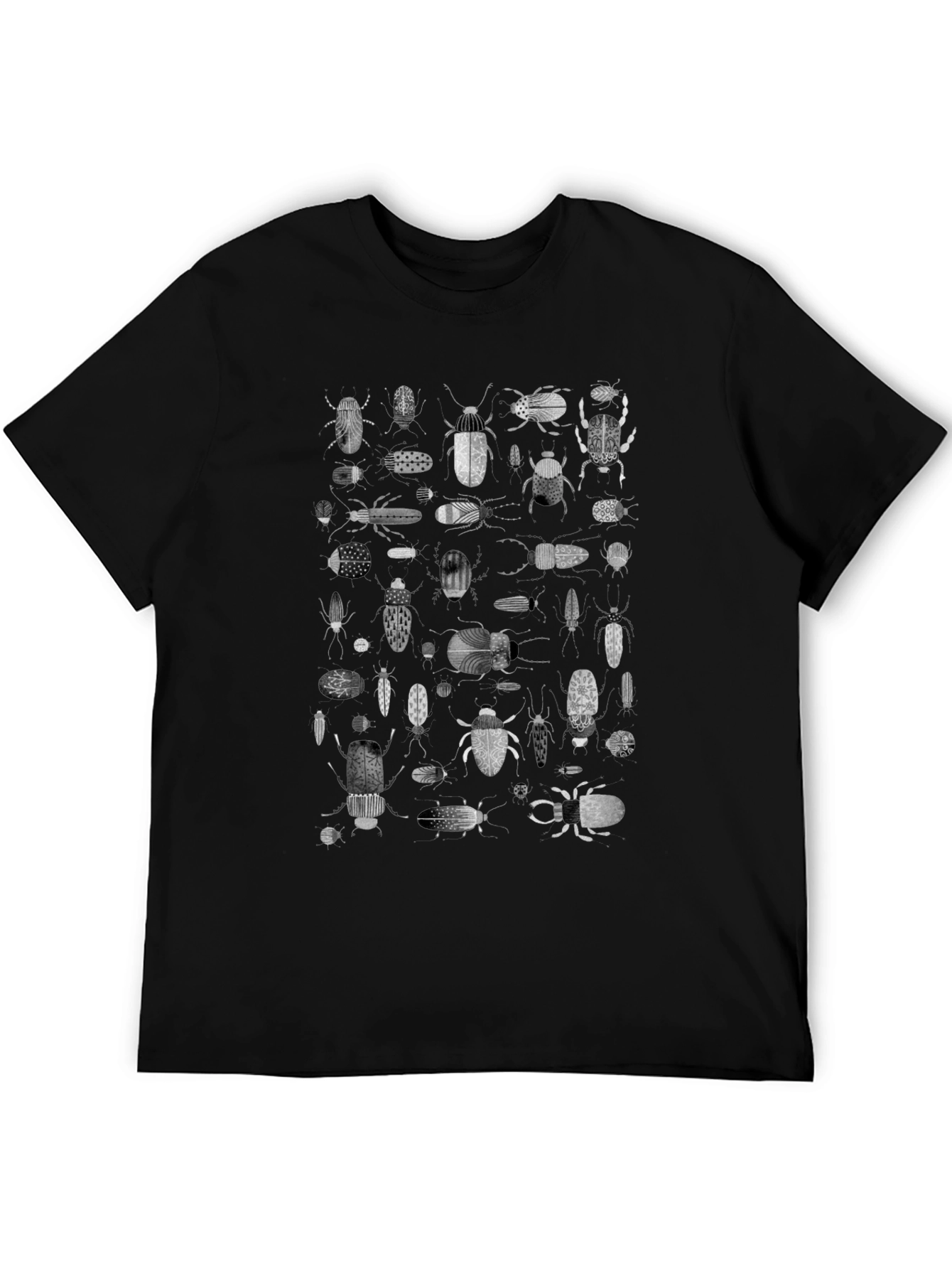 Insect Print Black T-Shirt