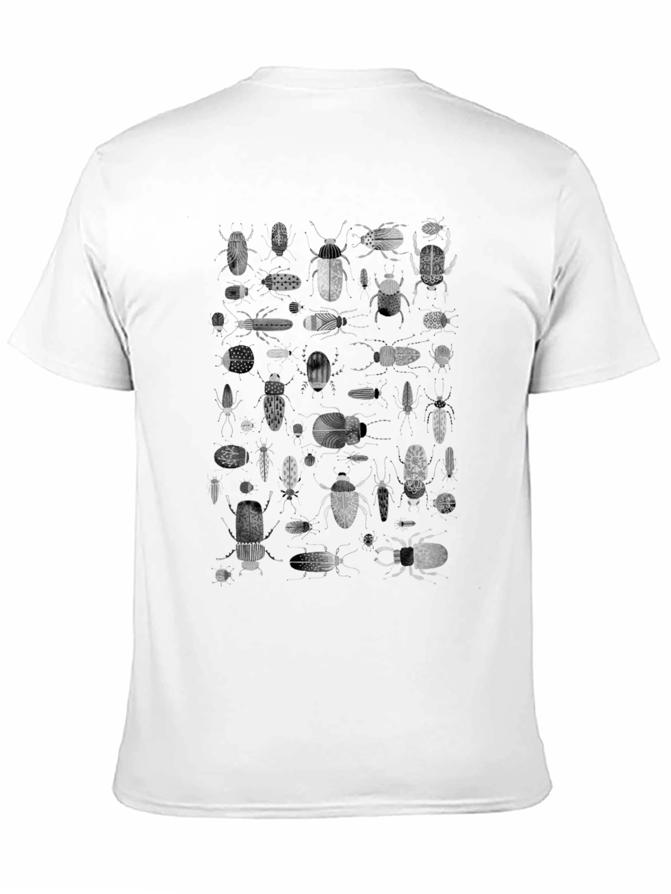 Insect Print Black T-Shirt