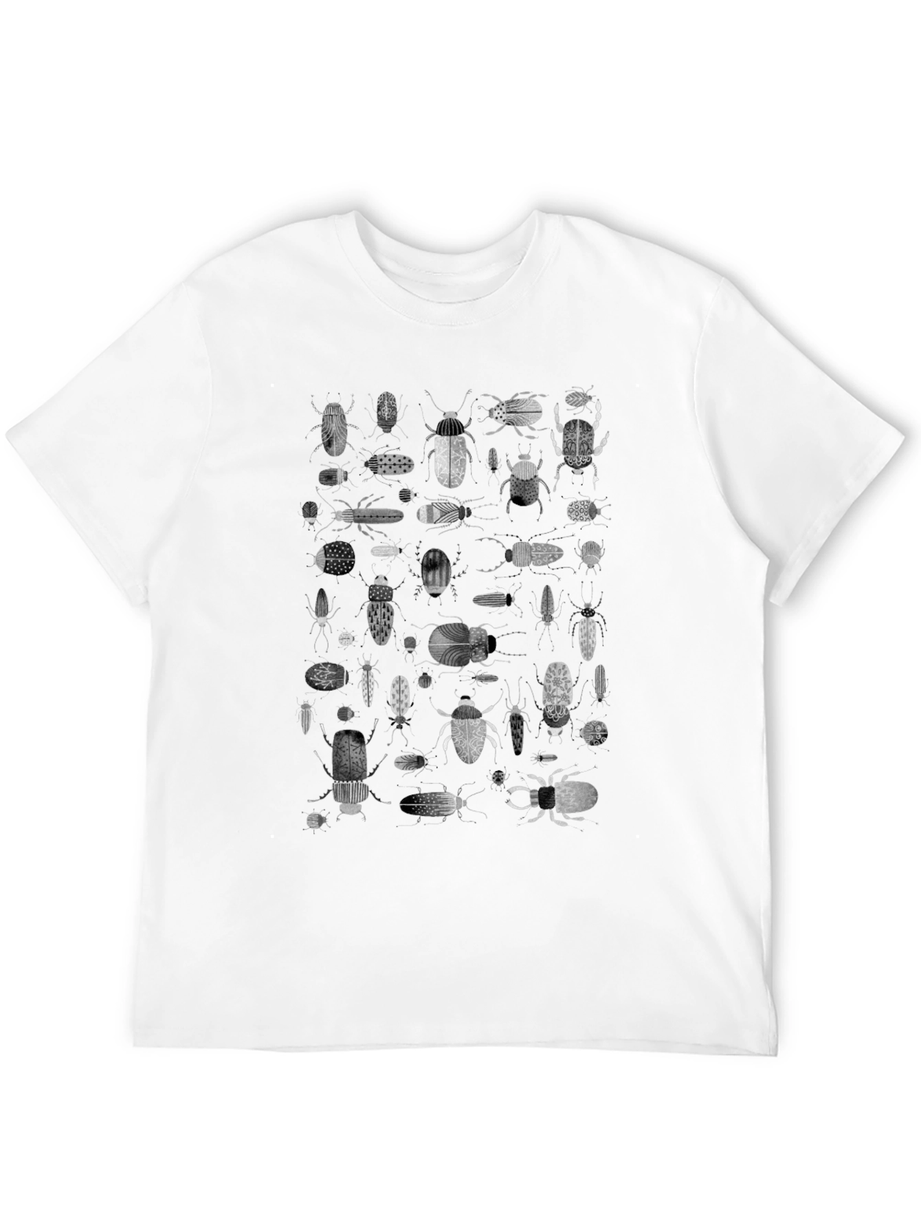 Insect Print Black T-Shirt