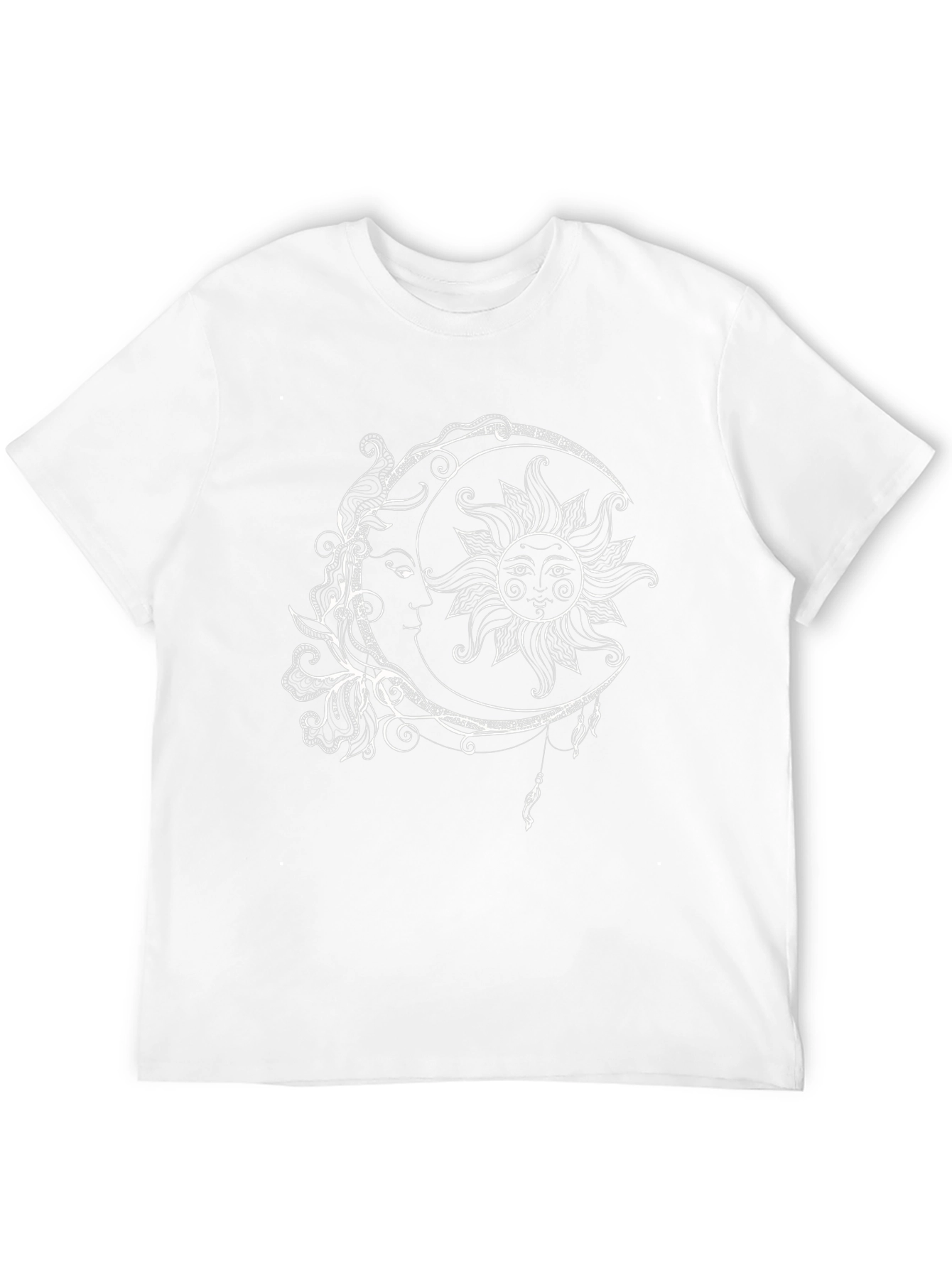 Celestial Sun & Moon Graphic T-Shirt