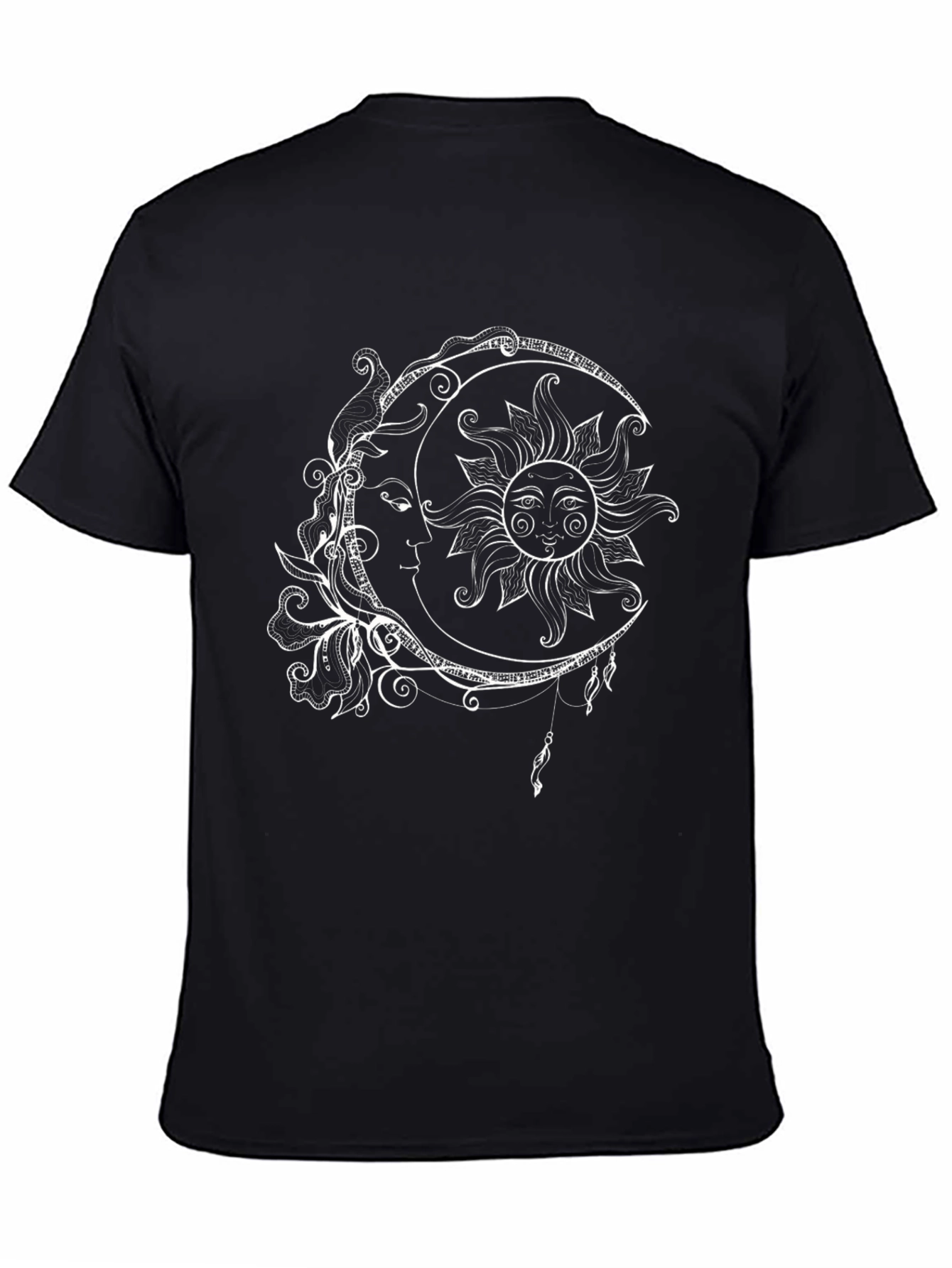 Celestial Sun & Moon Graphic T-Shirt