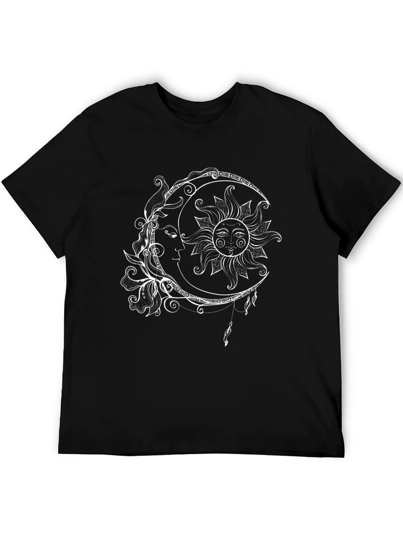 Celestial Sun & Moon Graphic T-Shirt