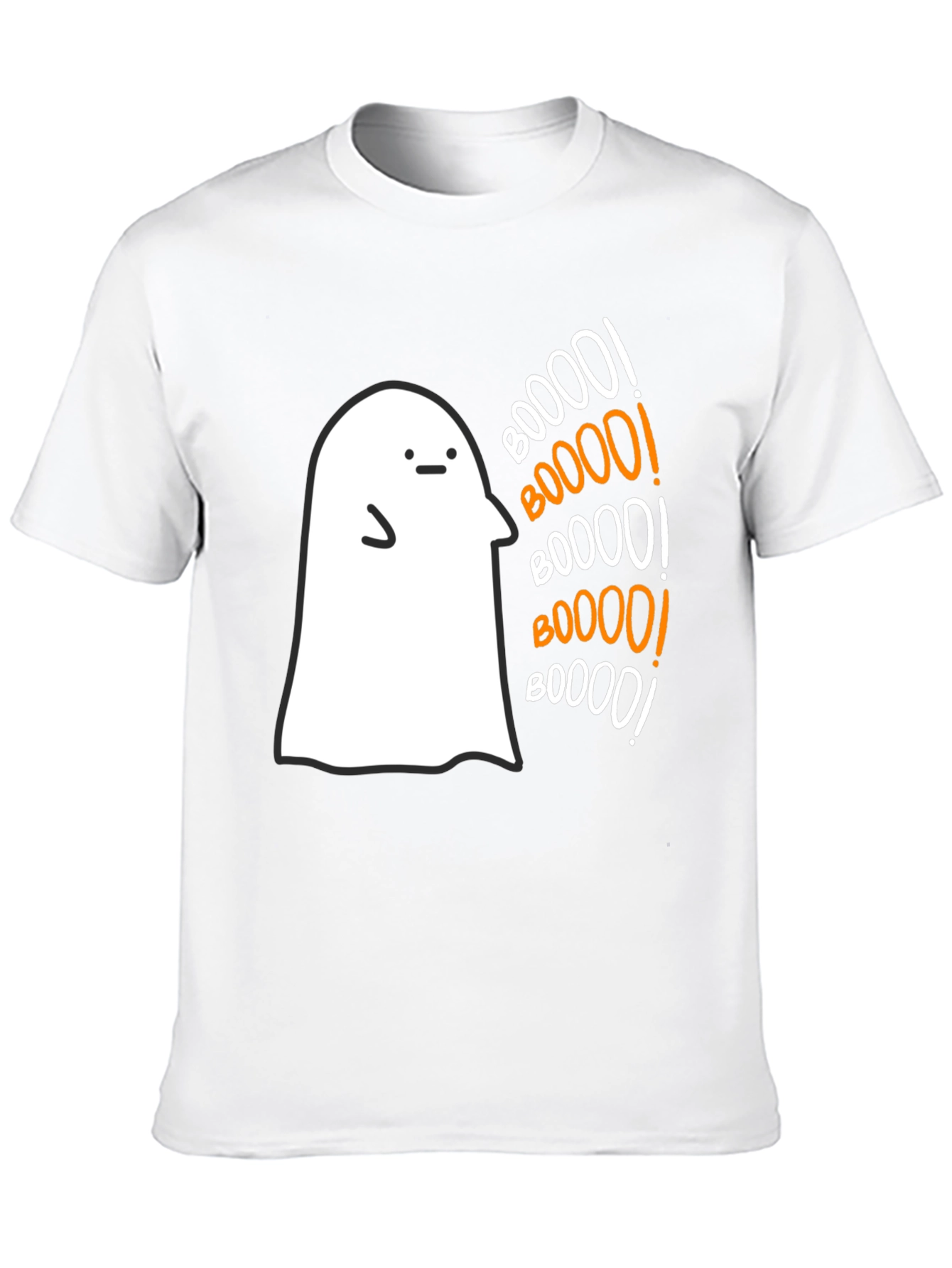 Boo! Ghost Graphic Tee - Spooky Season Comfort