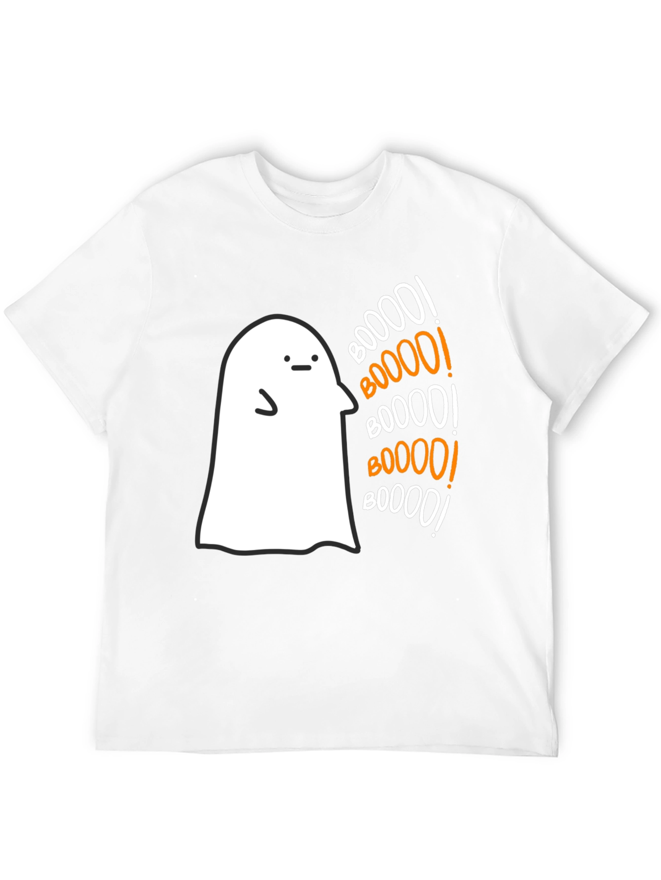 Boo! Ghost Graphic Tee - Spooky Season Comfort