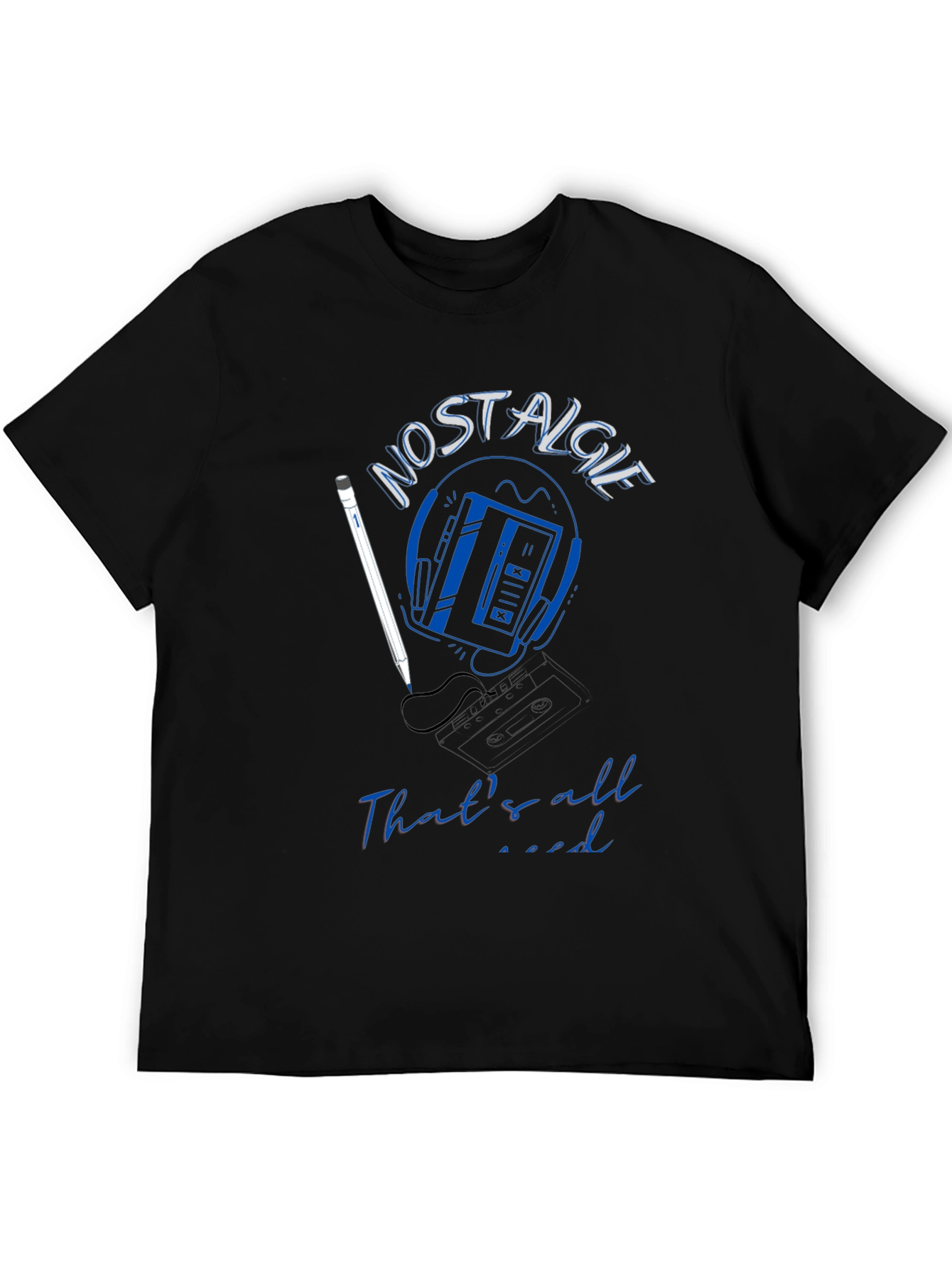 Nostalgic Vibes Tee: Retro Cassette Player Design