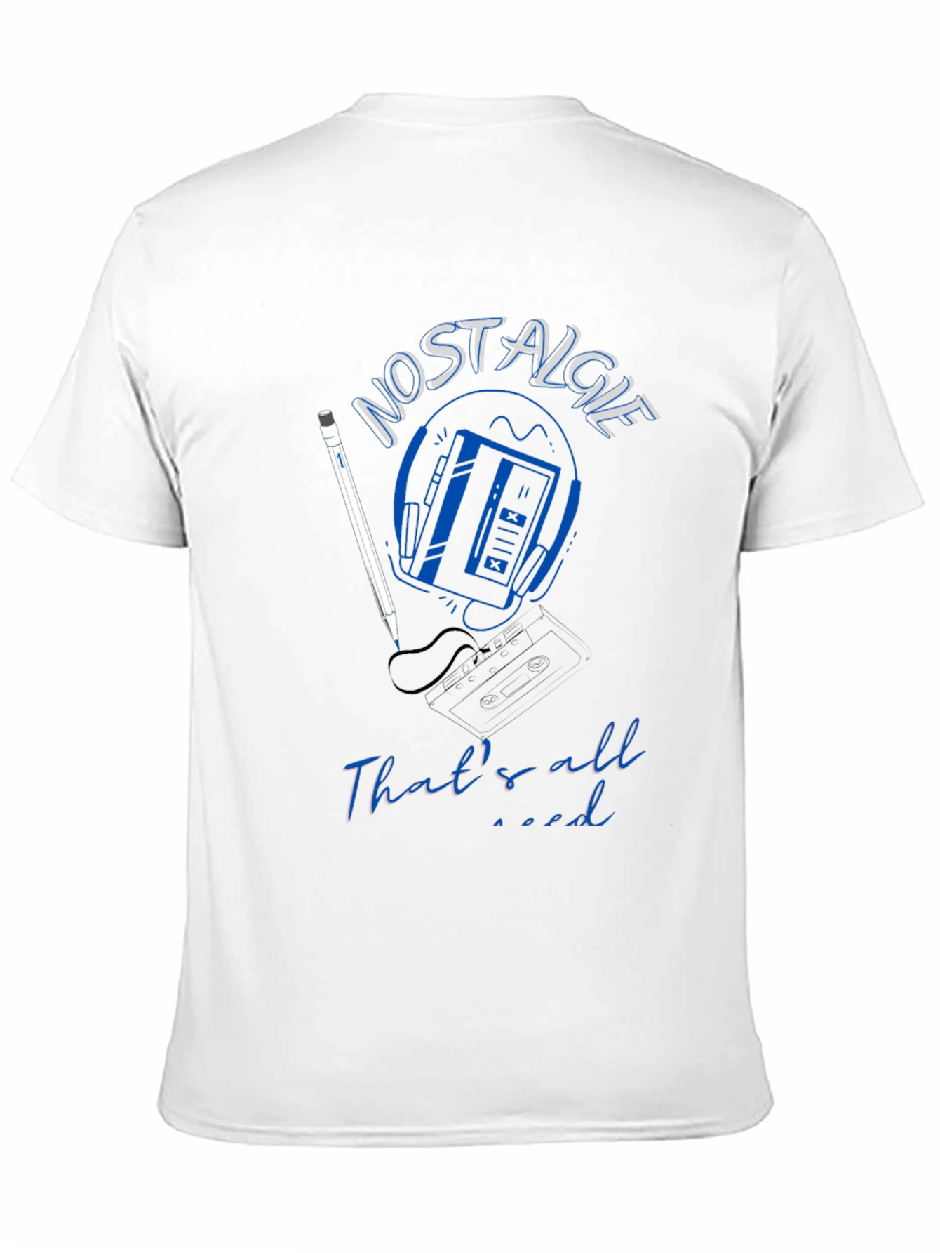 Nostalgic Vibes Tee: Retro Cassette Player Design