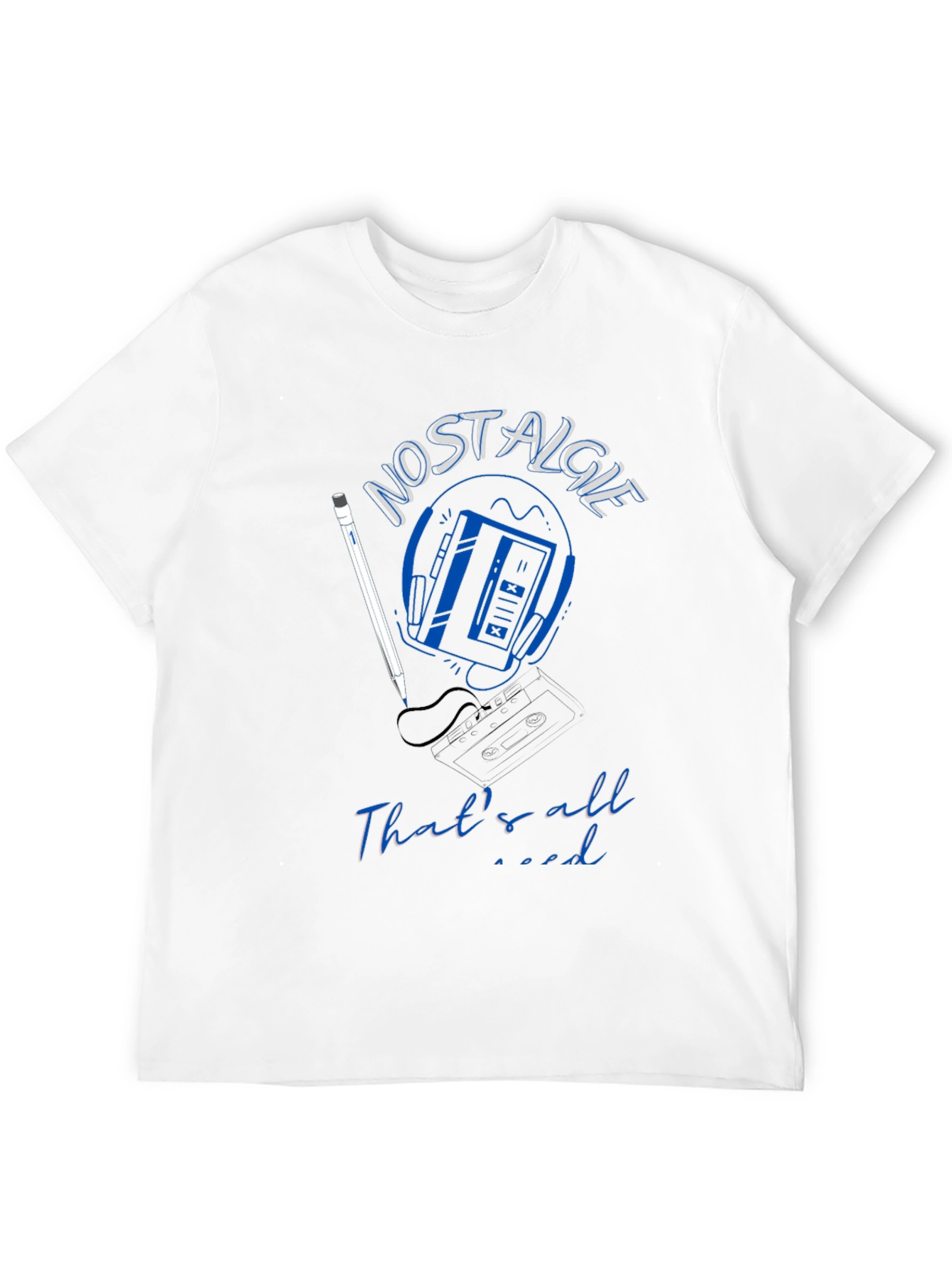 Nostalgic Vibes Tee: Retro Cassette Player Design