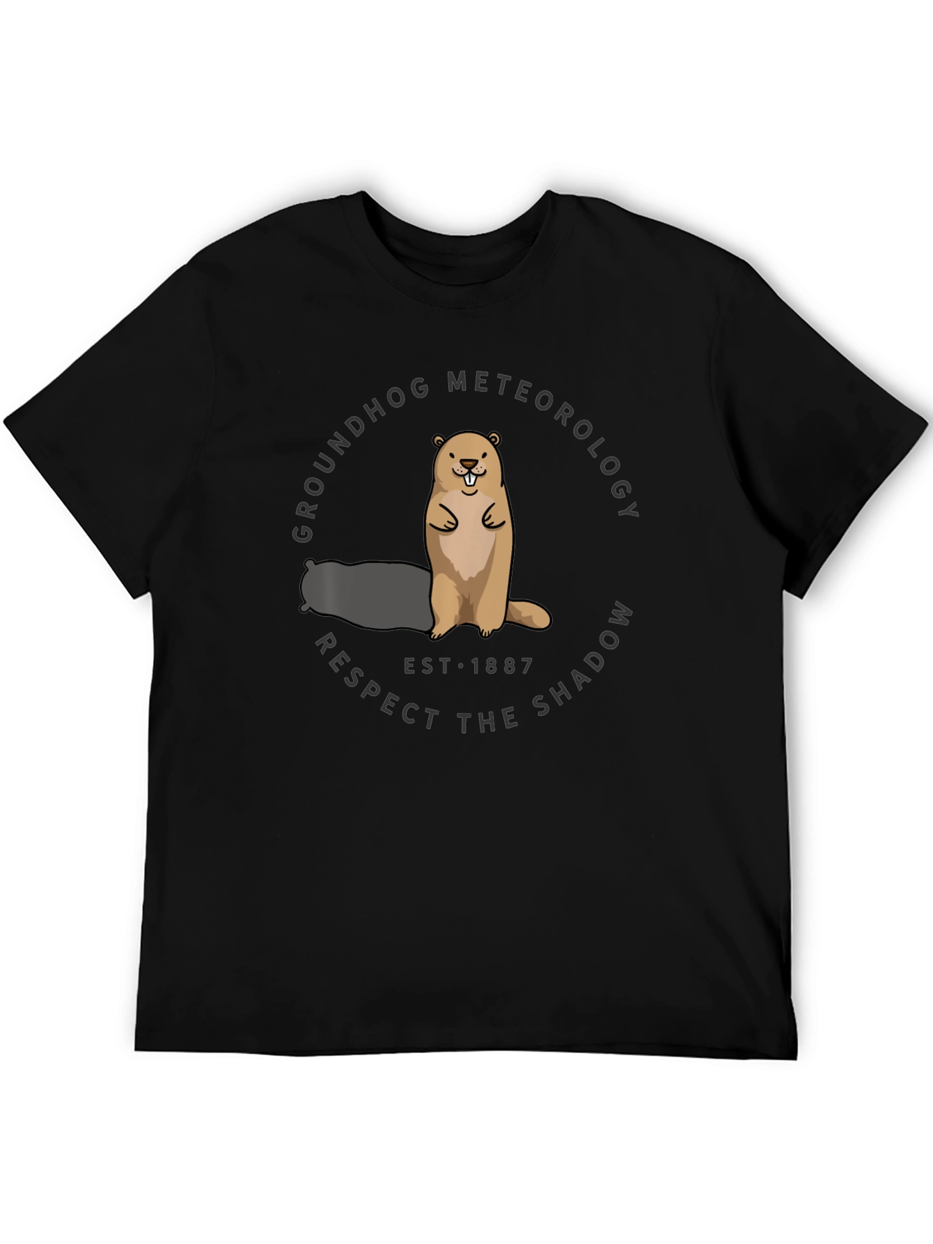 Groundhog Meteorology T-Shirt - Respect the Shadow