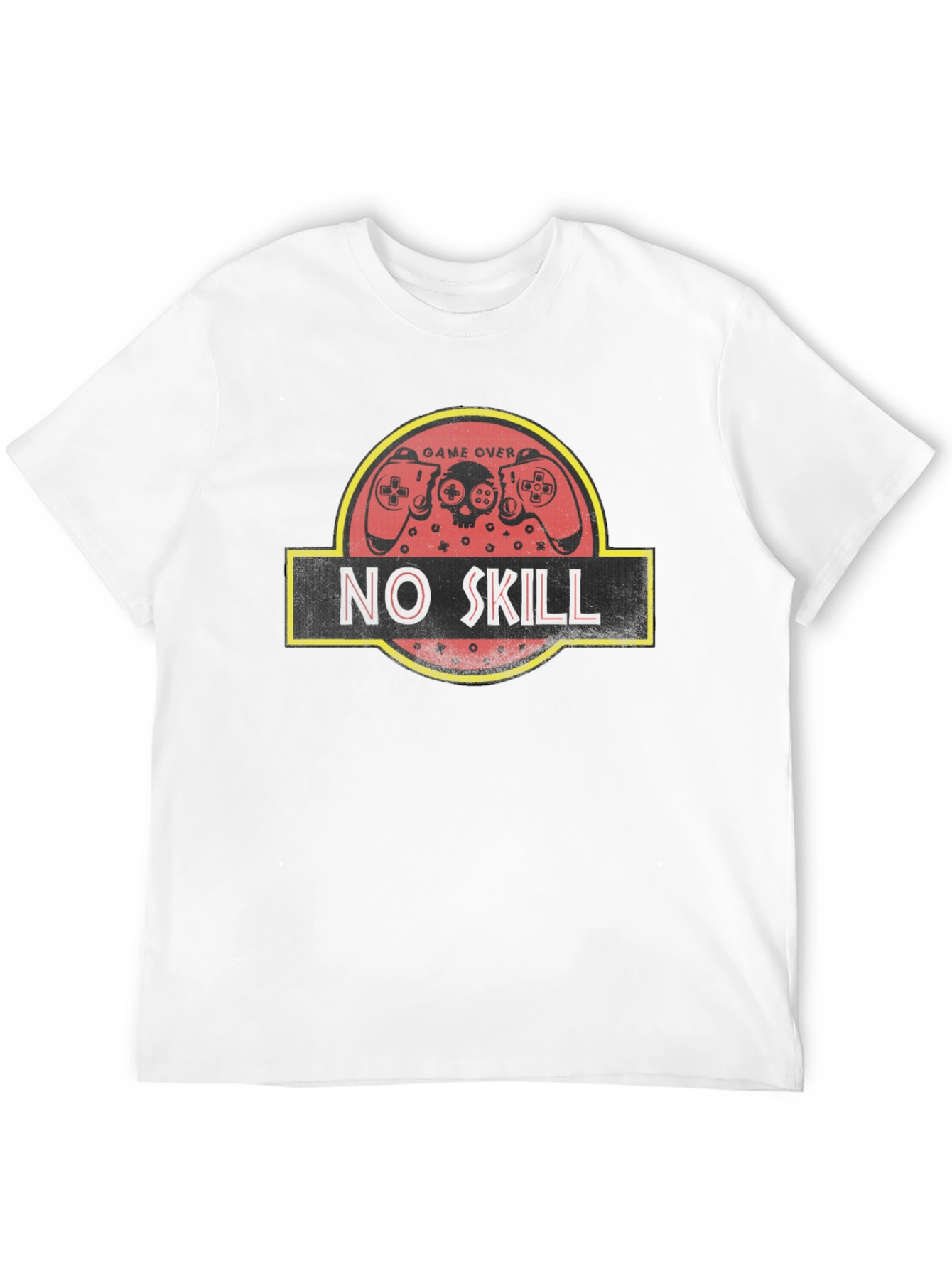 No Skill Gamer T-Shirt - Game Over Jurassic Style