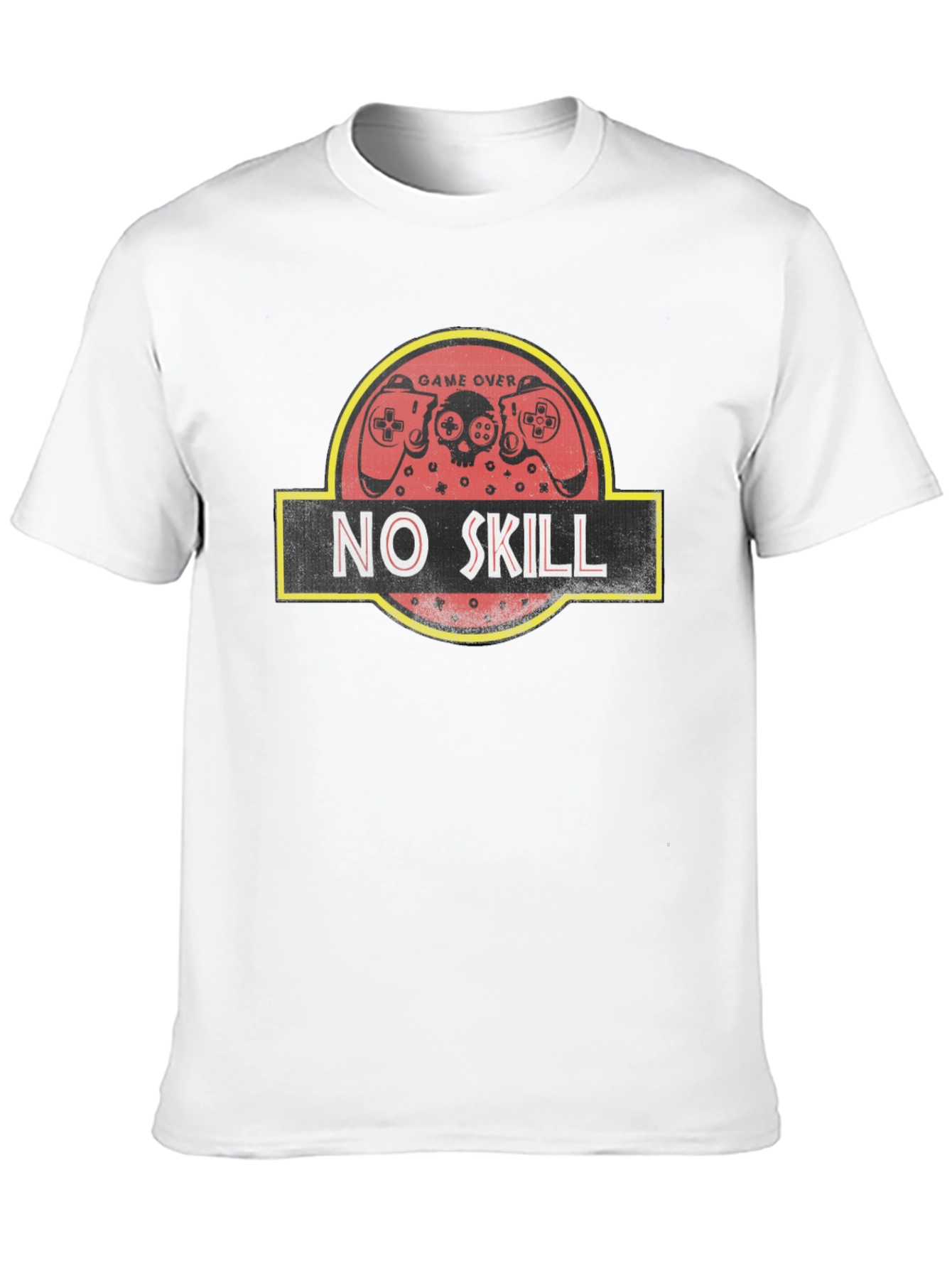 No Skill Gamer T-Shirt - Game Over Jurassic Style