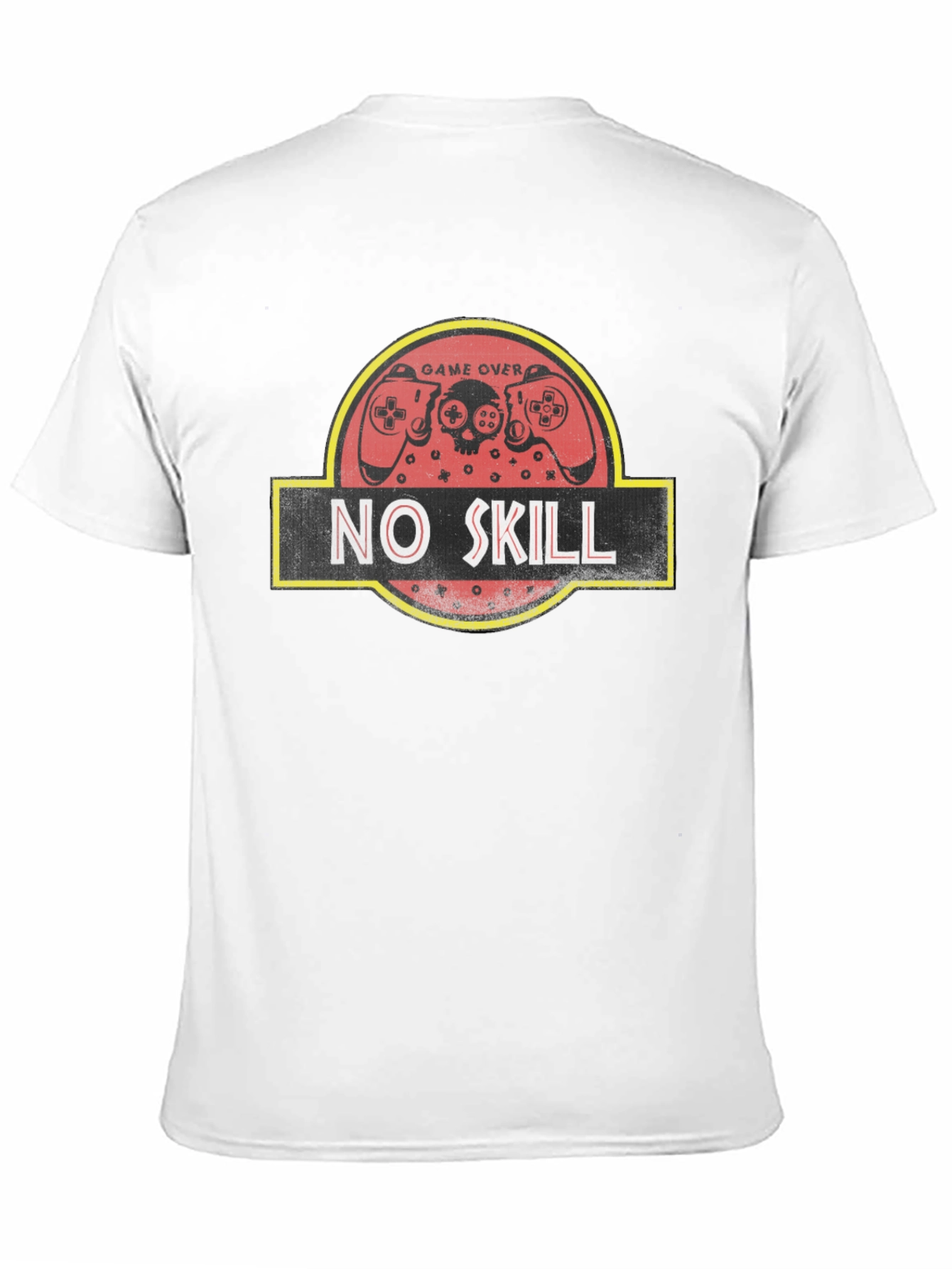No Skill Gamer T-Shirt - Game Over Jurassic Style