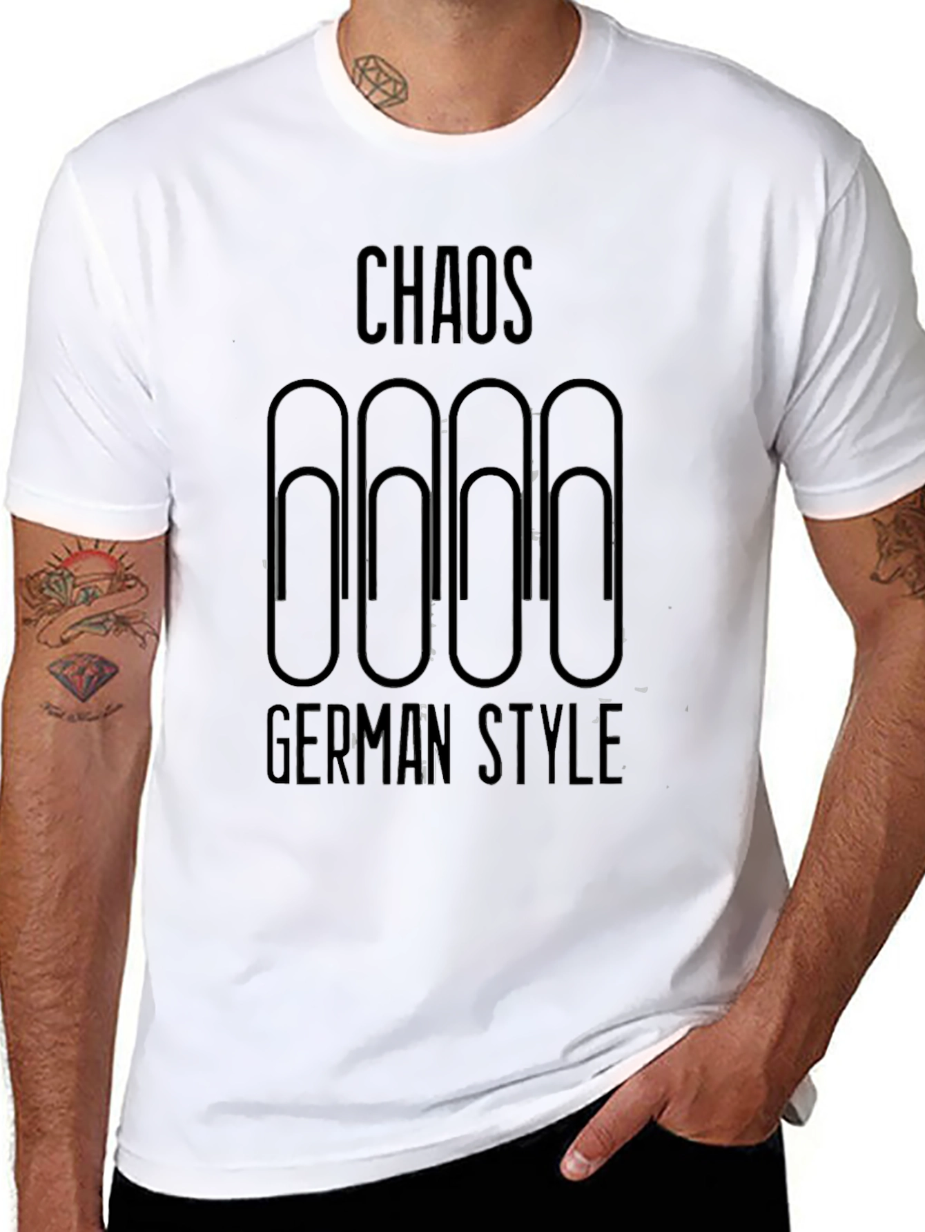 Chaos German Style Black Graphic Tee