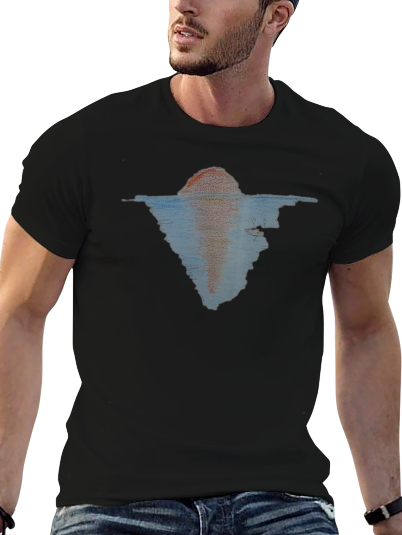 Abstract Sunset Graphic Tee