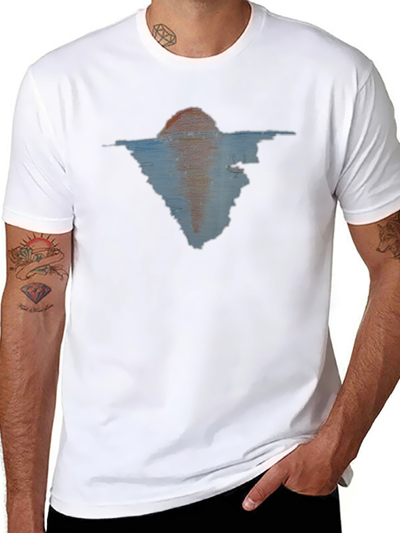 Abstract Sunset Graphic Tee