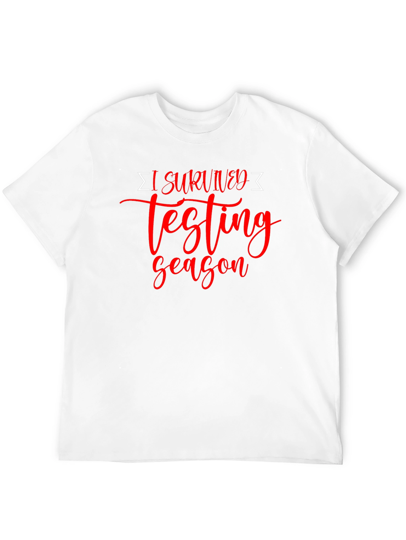 I Survived Testing Season Black T-Shirt