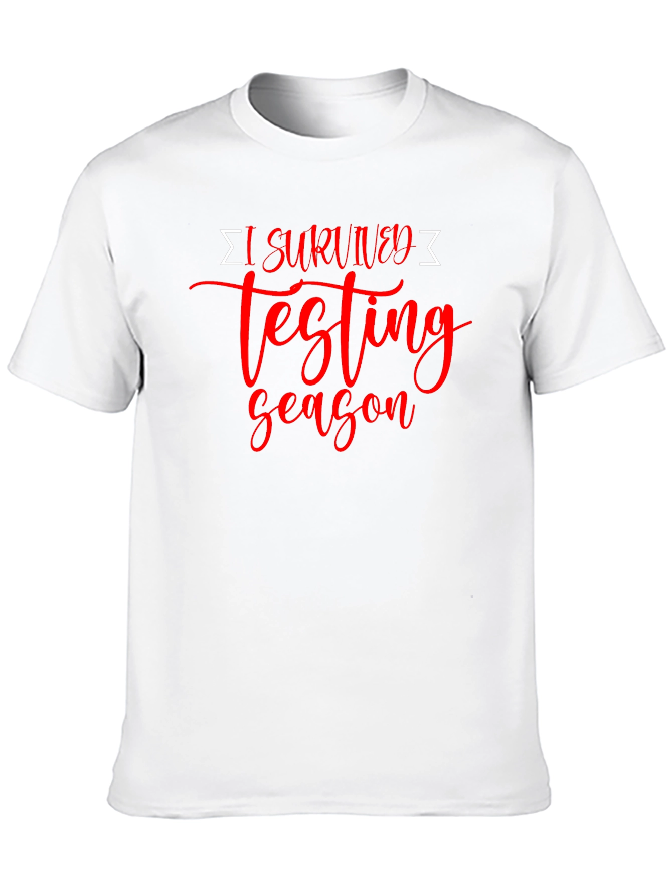 I Survived Testing Season Black T-Shirt