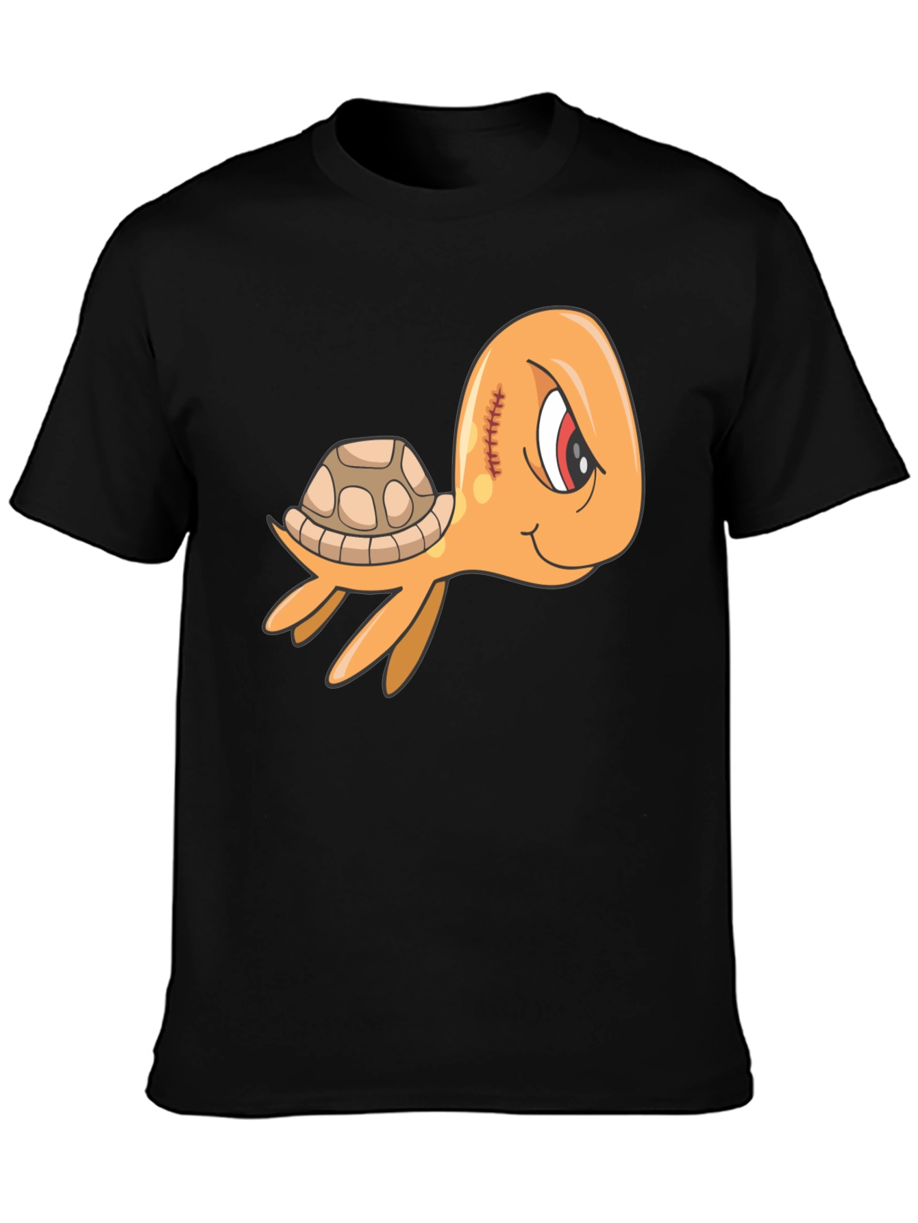 Cool Turtle Graphic Tee - Mens Black T-Shirt
